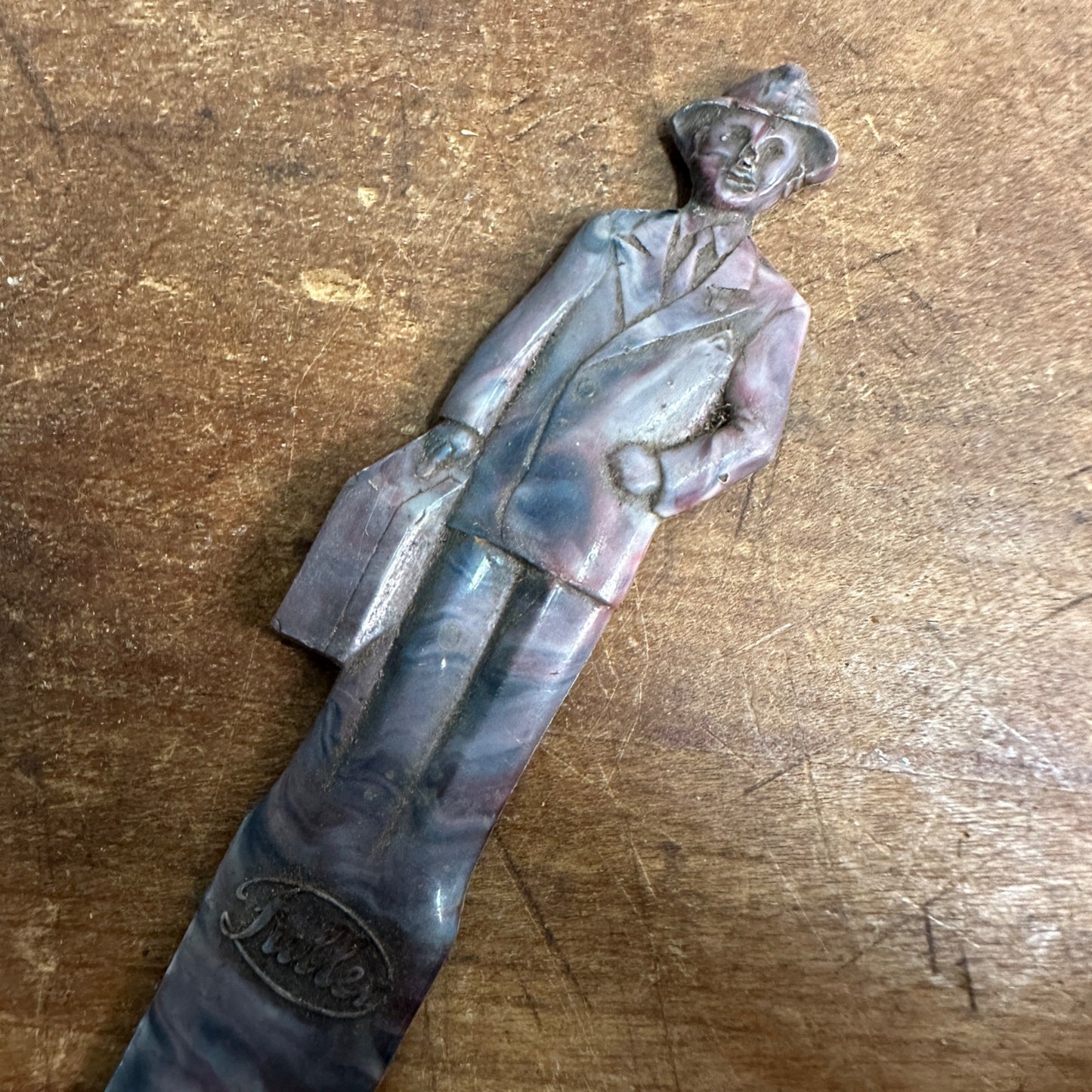 FULLER BRUSH SALESMAN PLASTIC LETTER OPENER PROMOTIONAL MARKETING CUSTOMER GIFT