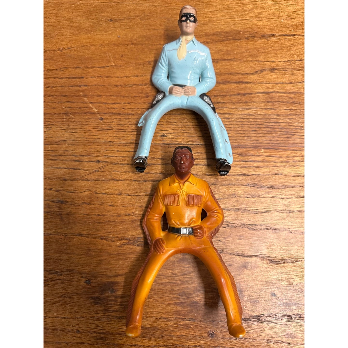 Vintage The Lone Ranger & Tonto Action Figures 1950s Hartland Plastics