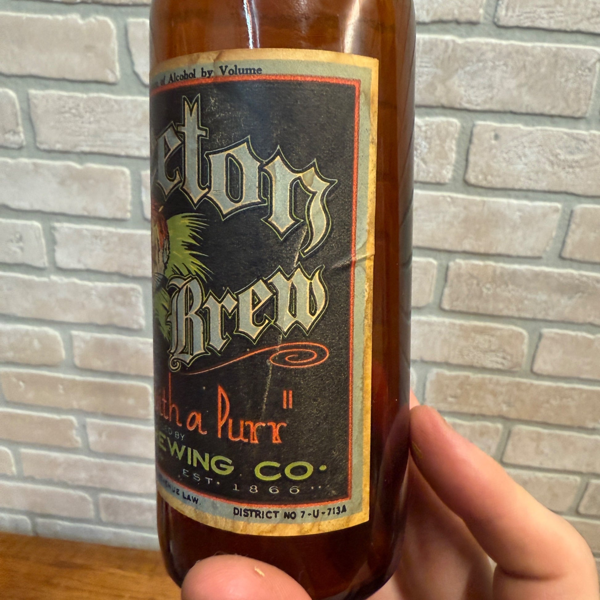 RARE Vintage Princeton Tiger Brew IRTP Label Bottle Wisconsin 12oz WI