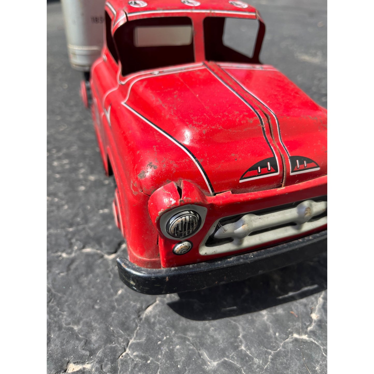 Vintage 1950s Marx A&P Super Markets Toy Truck Cab & Trailer Semi