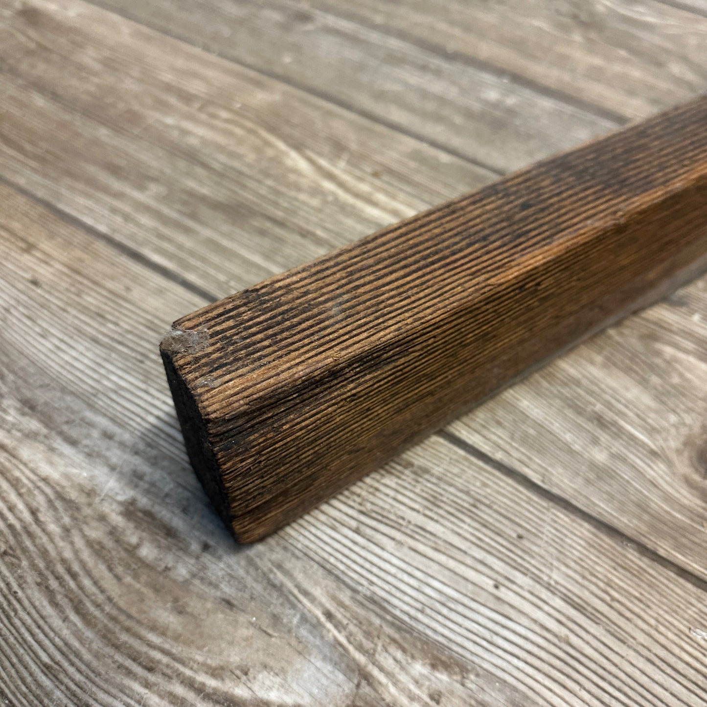 Antique Early 1900s Handmade Carpenters Level w/ Brass Plate Folky Folk Art OAAK