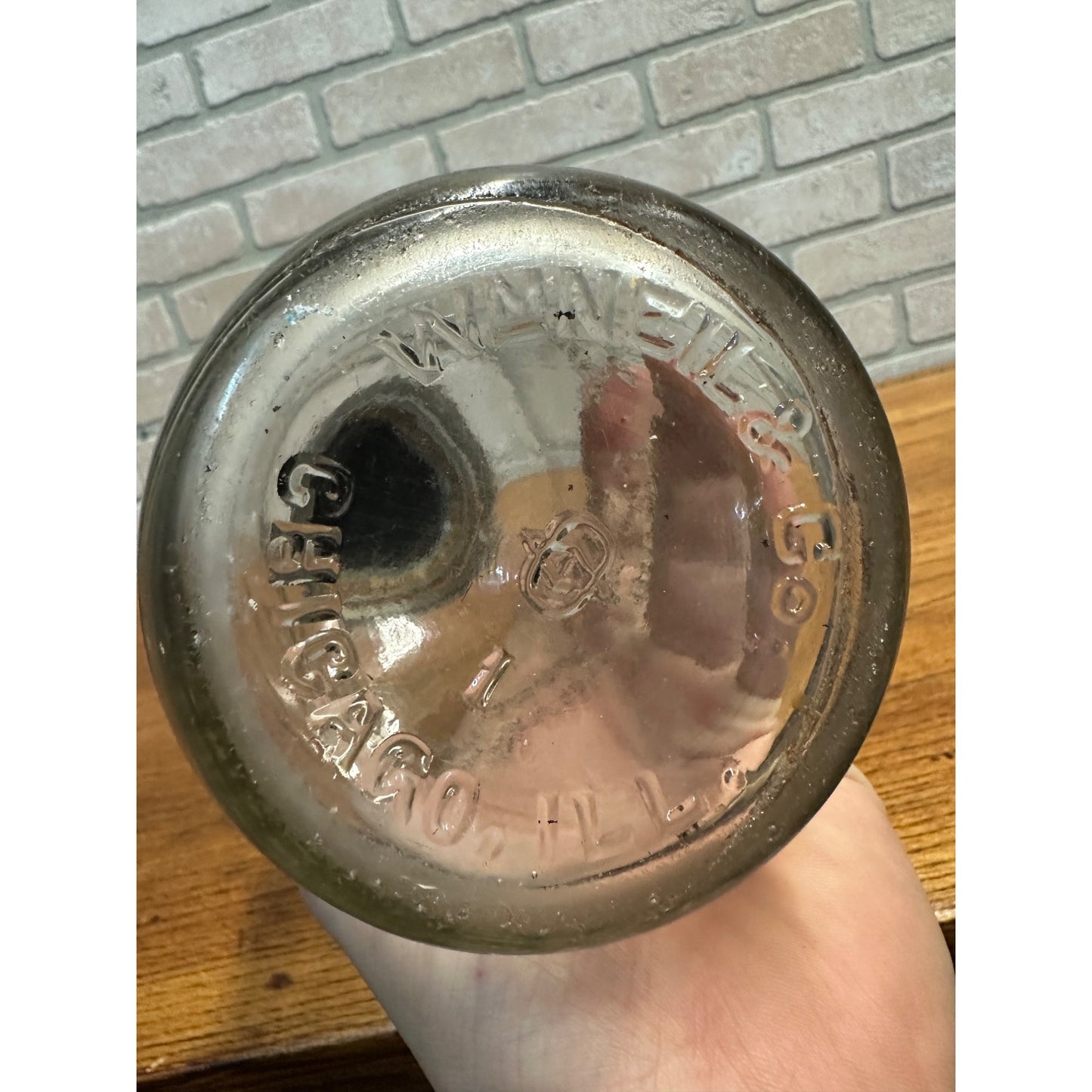 Vintage Mobil Oil Gargyole A Spout w/ Wm Neil & Co. Glass Oil Jar