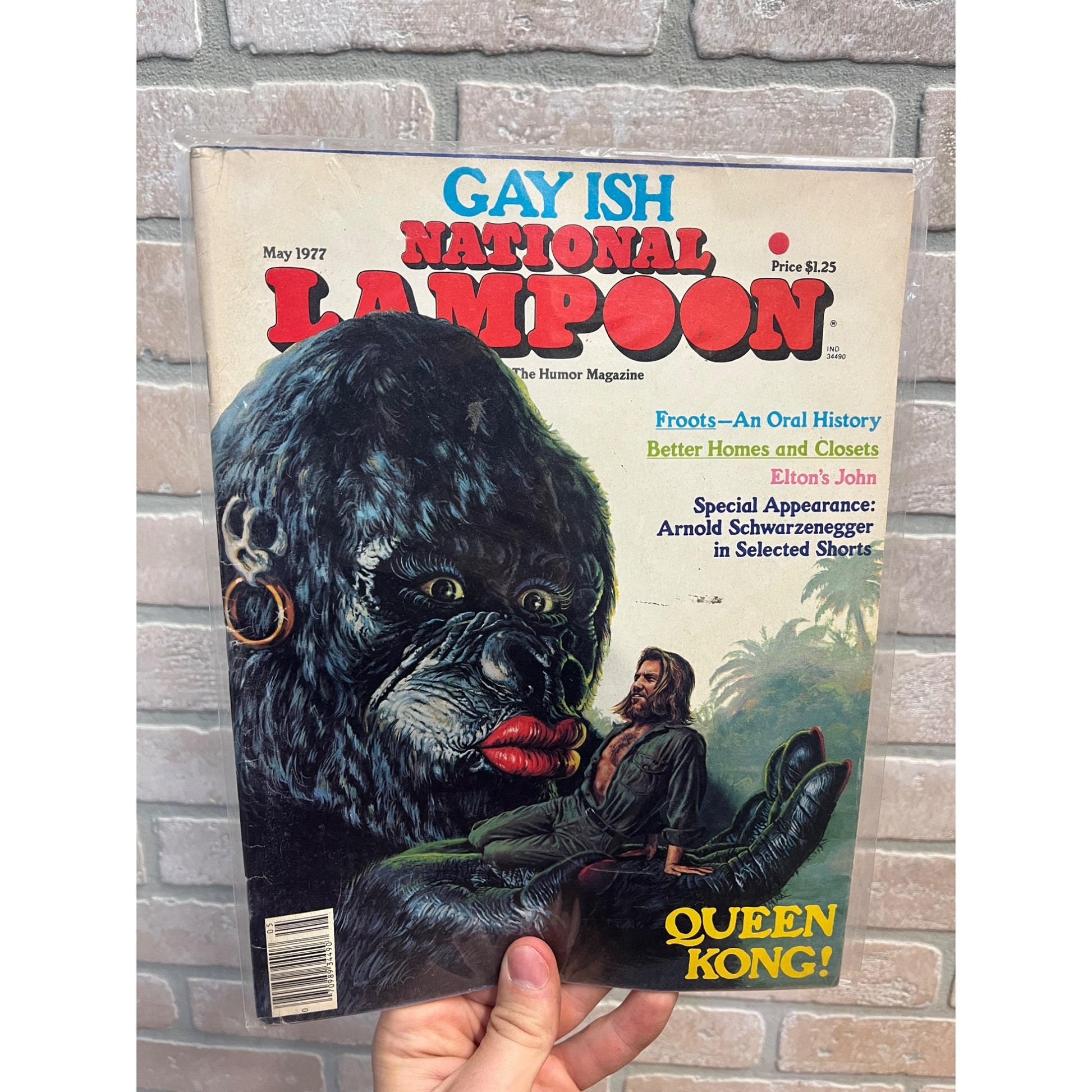 VTG National Lampoon Magazine May 1977 Gayish Queen Kong No Label