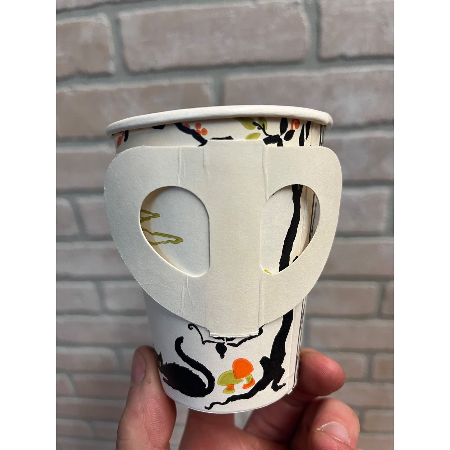 Vintage Halloween Witch, Cauldron, & Black Cat Paper Party Cup Hallmark