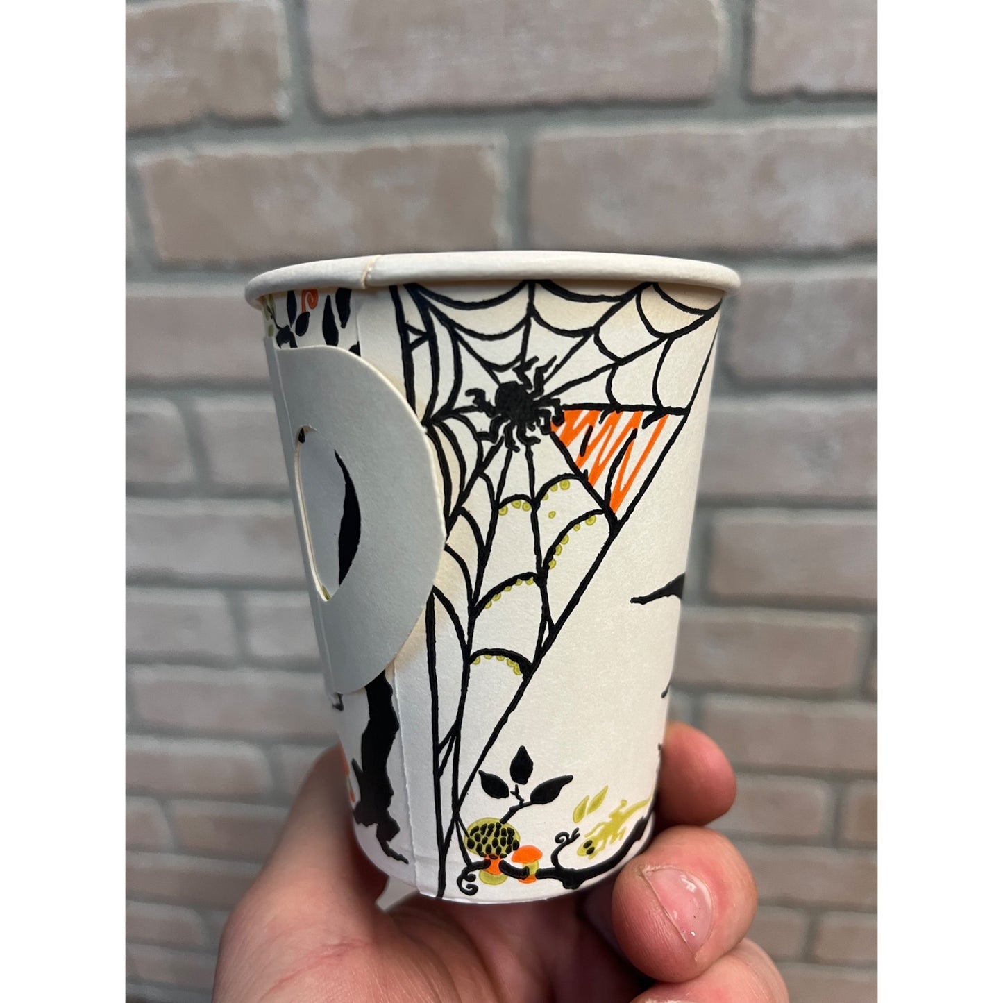 Vintage Halloween Witch, Cauldron, & Black Cat Paper Party Cup Hallmark
