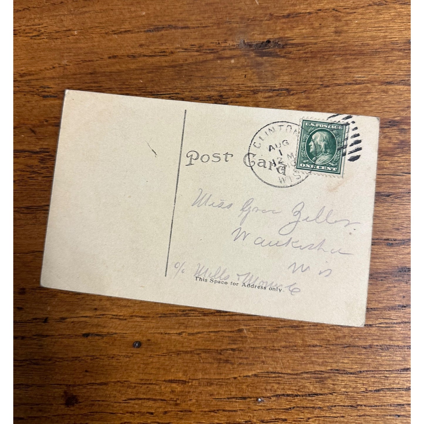 Carver's Rocks Below Bridge Clinton Wisconsin Wis Original Postcard WI