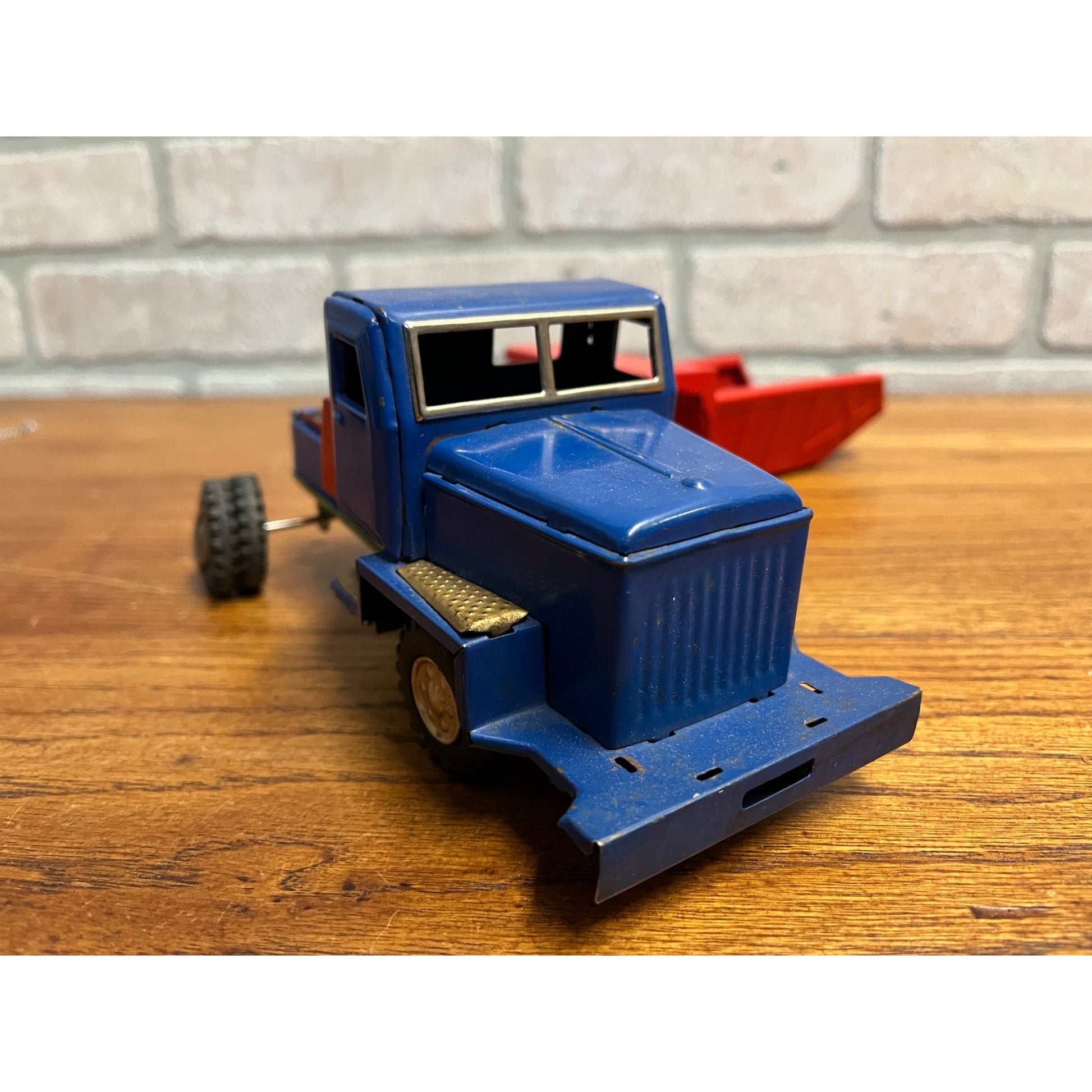 Vintage Japan SSS Tin Litho Friction Construction Toys Shovel Dump Truck - Parts