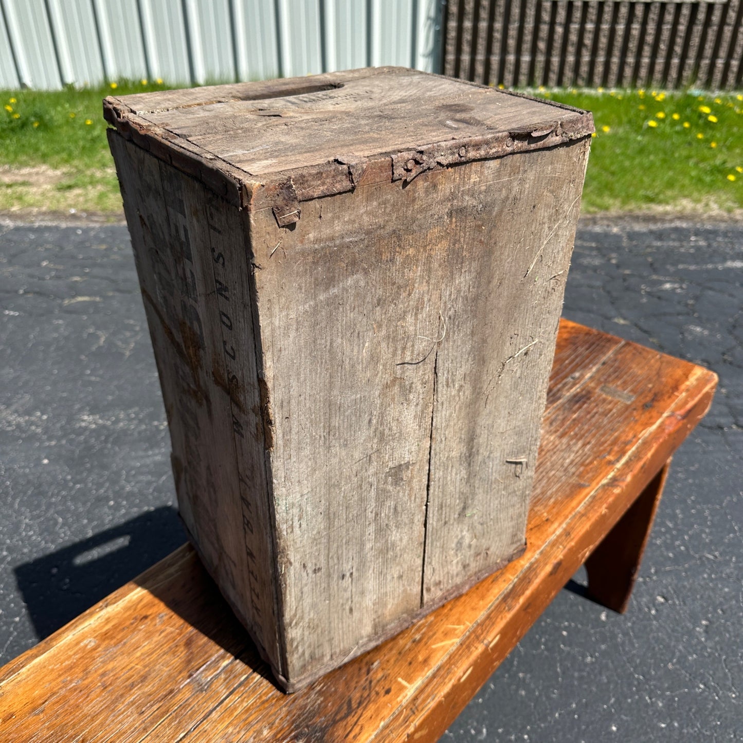 Vintage Wooden Beer Crate Hochgreve’s Brewing Green Bay Wisconsin Wood Box