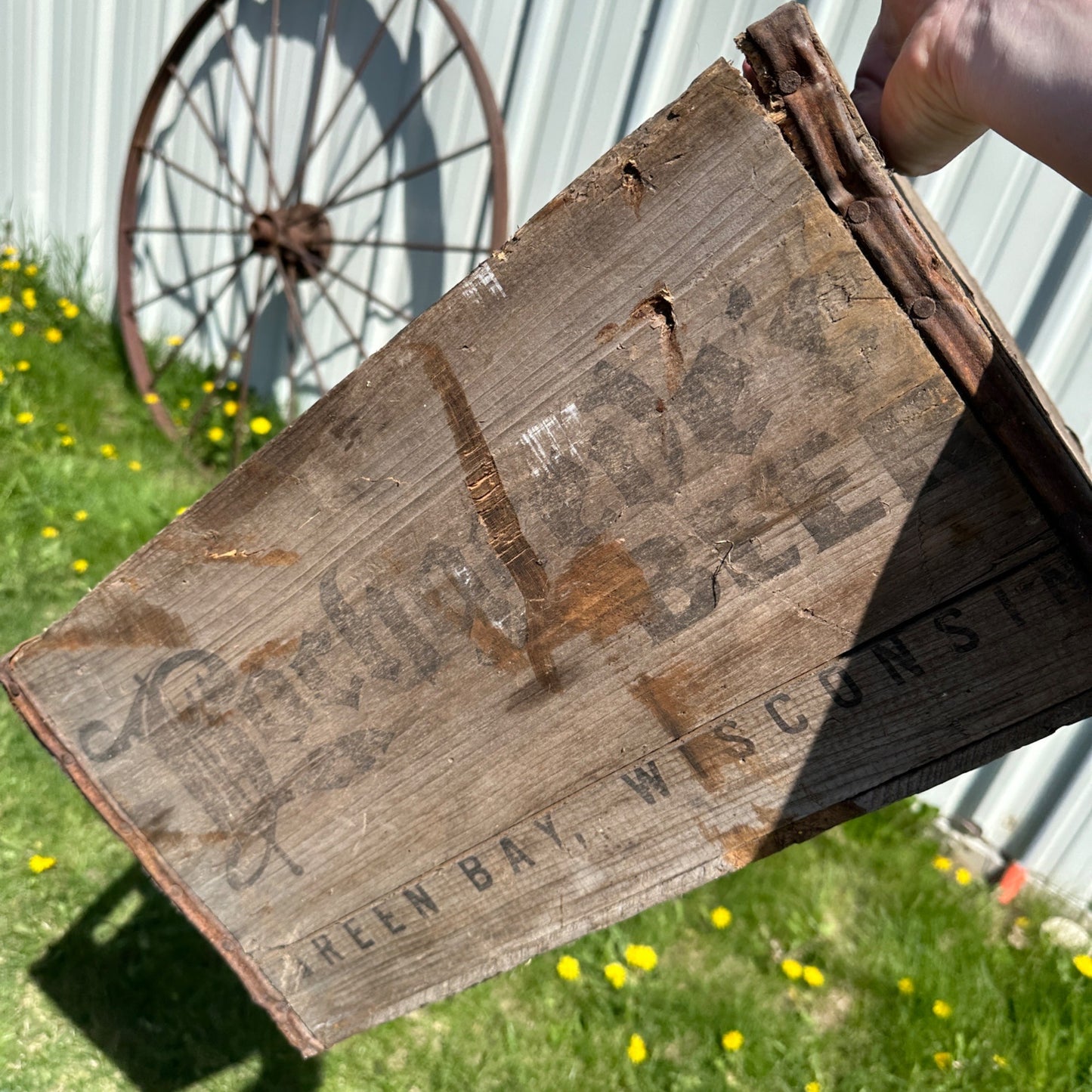 Vintage Wooden Beer Crate Hochgreve’s Brewing Green Bay Wisconsin Wood Box