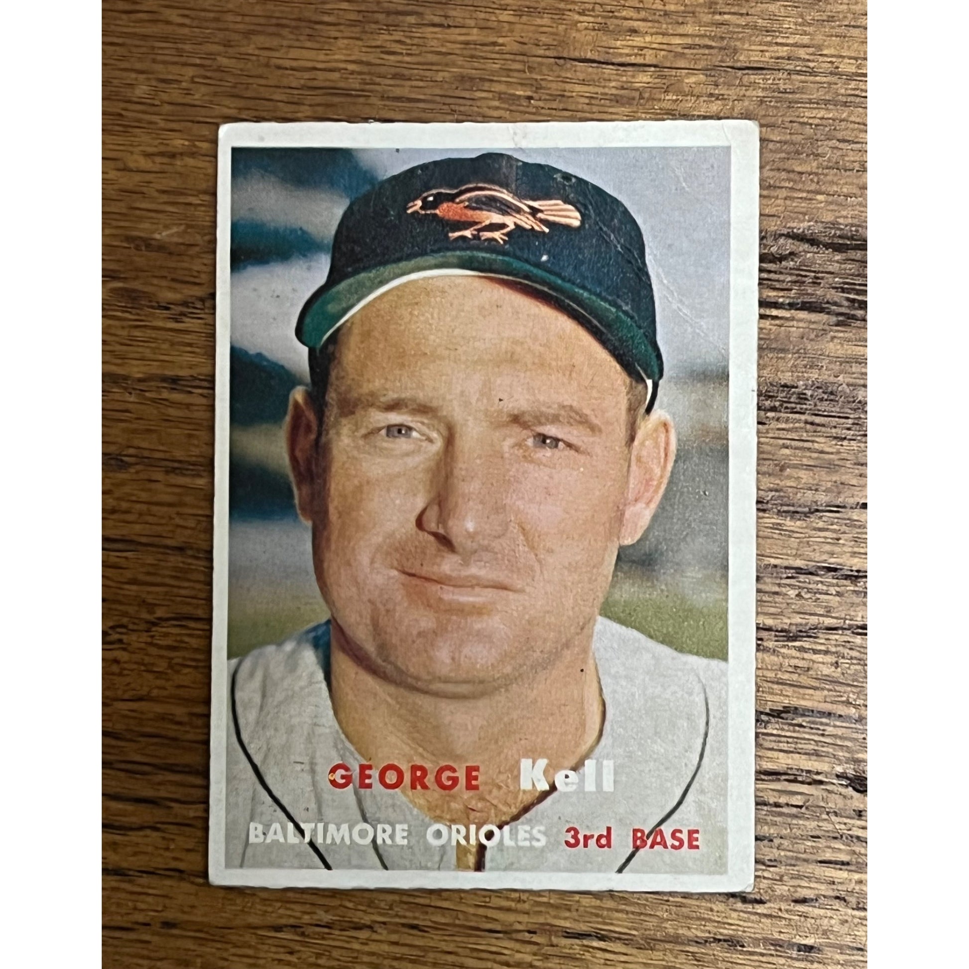 1957 Topps Baseball George Kell Baltimore Orioles #230 - Creased