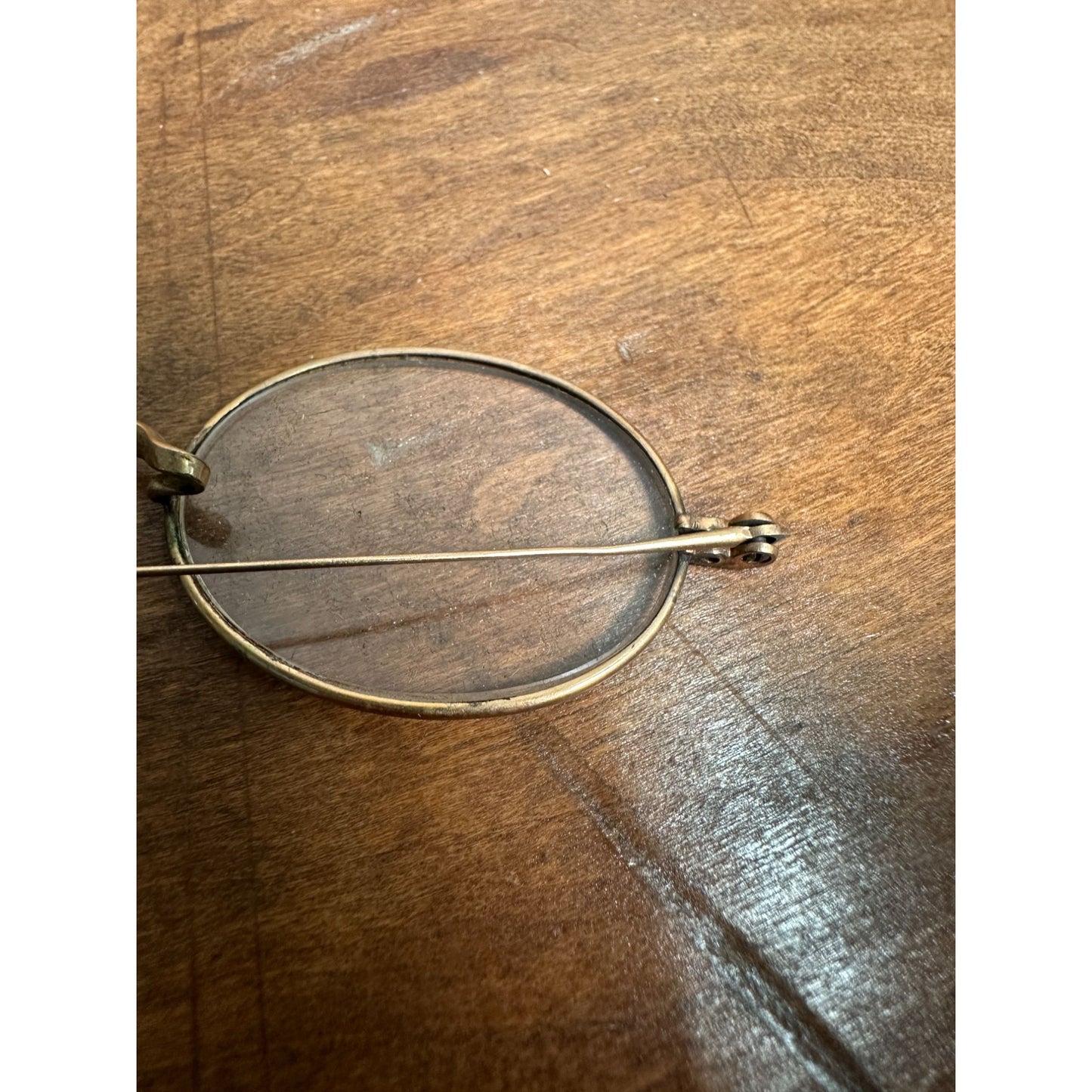 Antique Vintage GOLD Wire Rim Oval Eyeglasses Spectacles "Poco" + Case