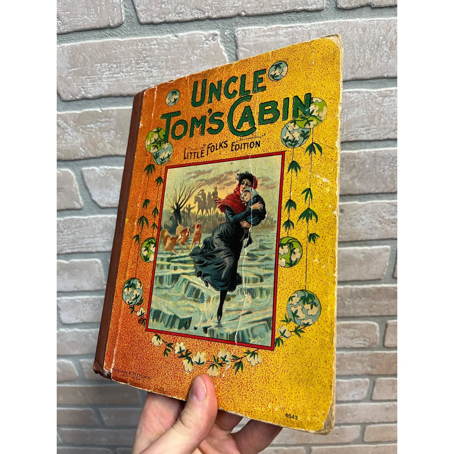 Vintage c1910s Uncle Tom's Cabin Childrens Book Hardcover Little Folks Edition