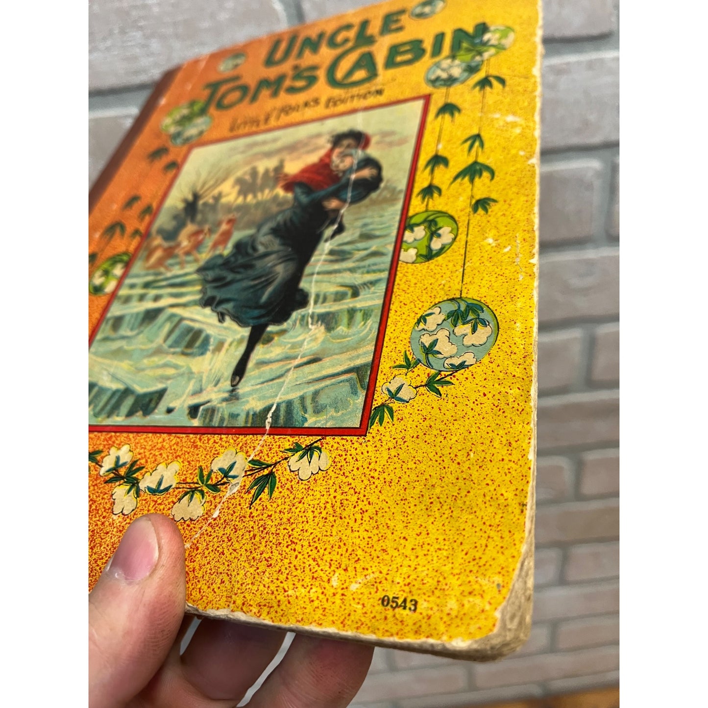 Vintage c1910s Uncle Tom's Cabin Childrens Book Hardcover Little Folks Edition