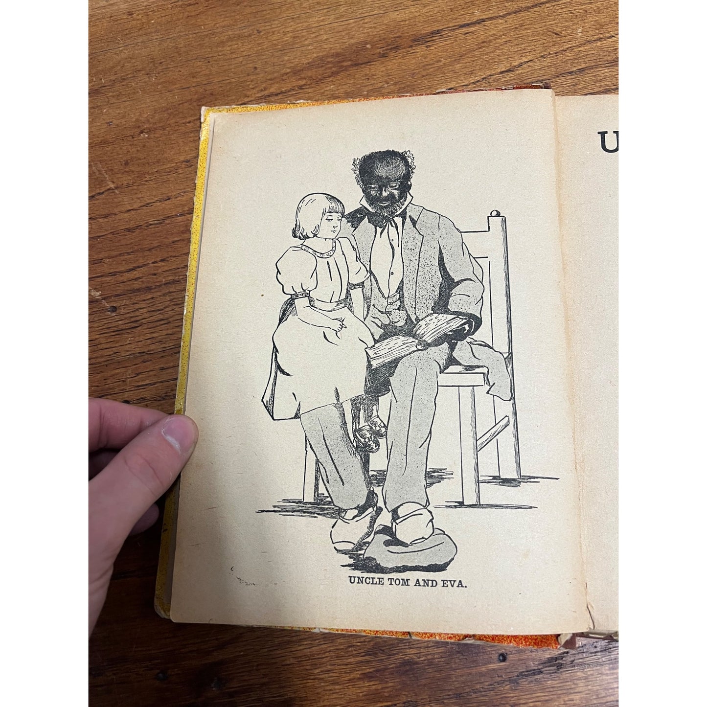 Vintage c1910s Uncle Tom's Cabin Childrens Book Hardcover Little Folks Edition