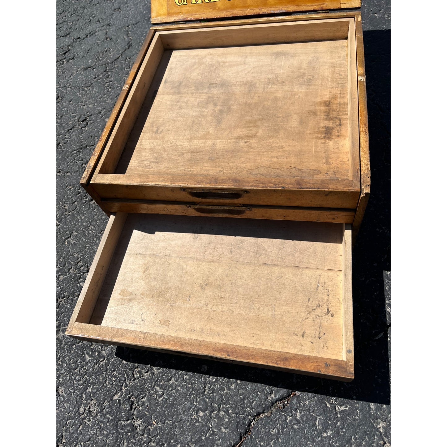 Vintage 1930 Niagara Carborundum Sharpening Stones Store Display Cabinet