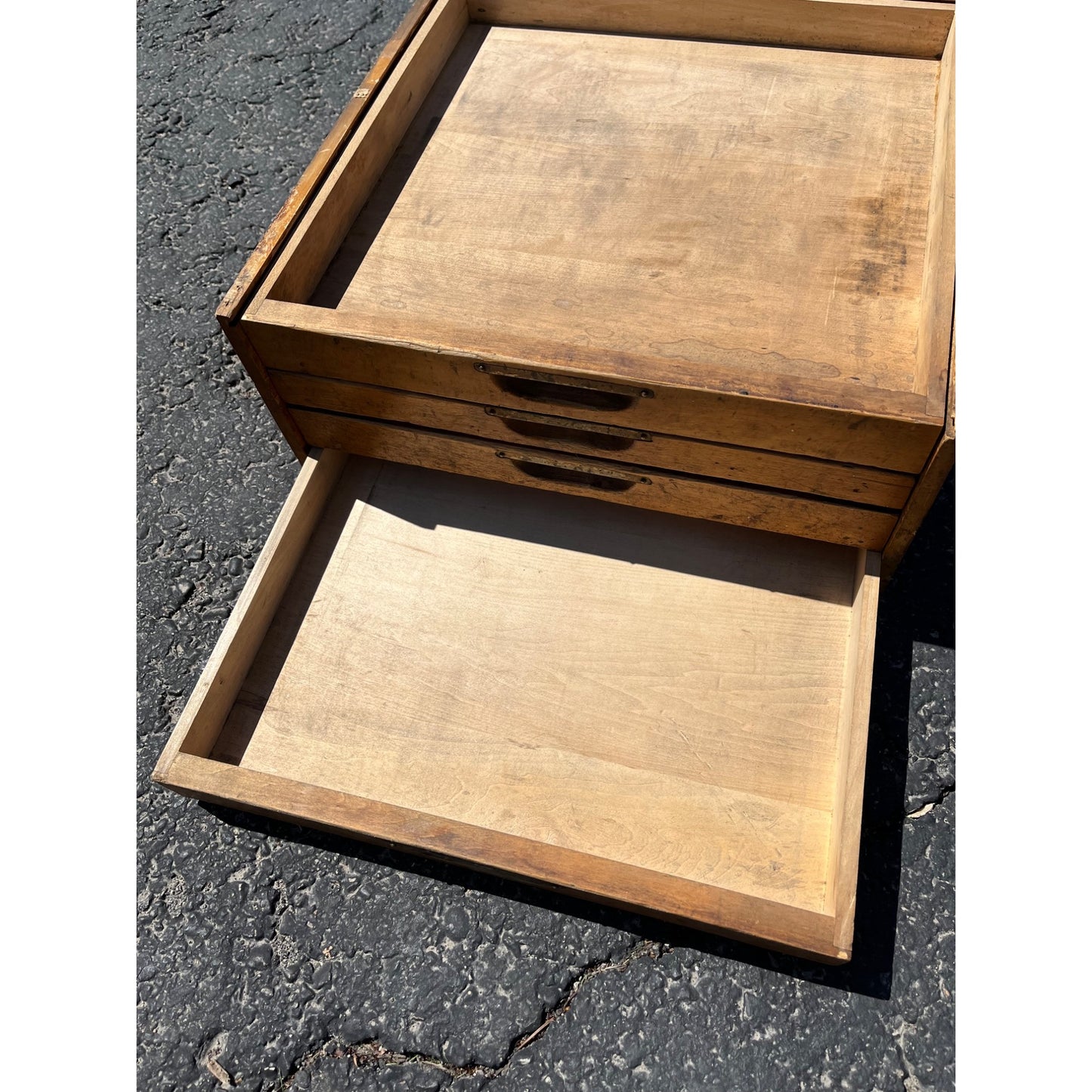 Vintage 1930 Niagara Carborundum Sharpening Stones Store Display Cabinet