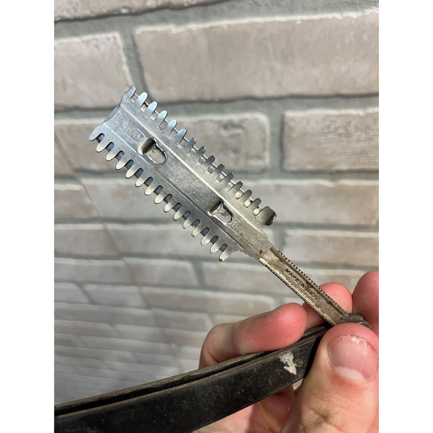 Vintage Durham Demonstrator Durham Duplex Straight Razor w/ Box - Patent 1907