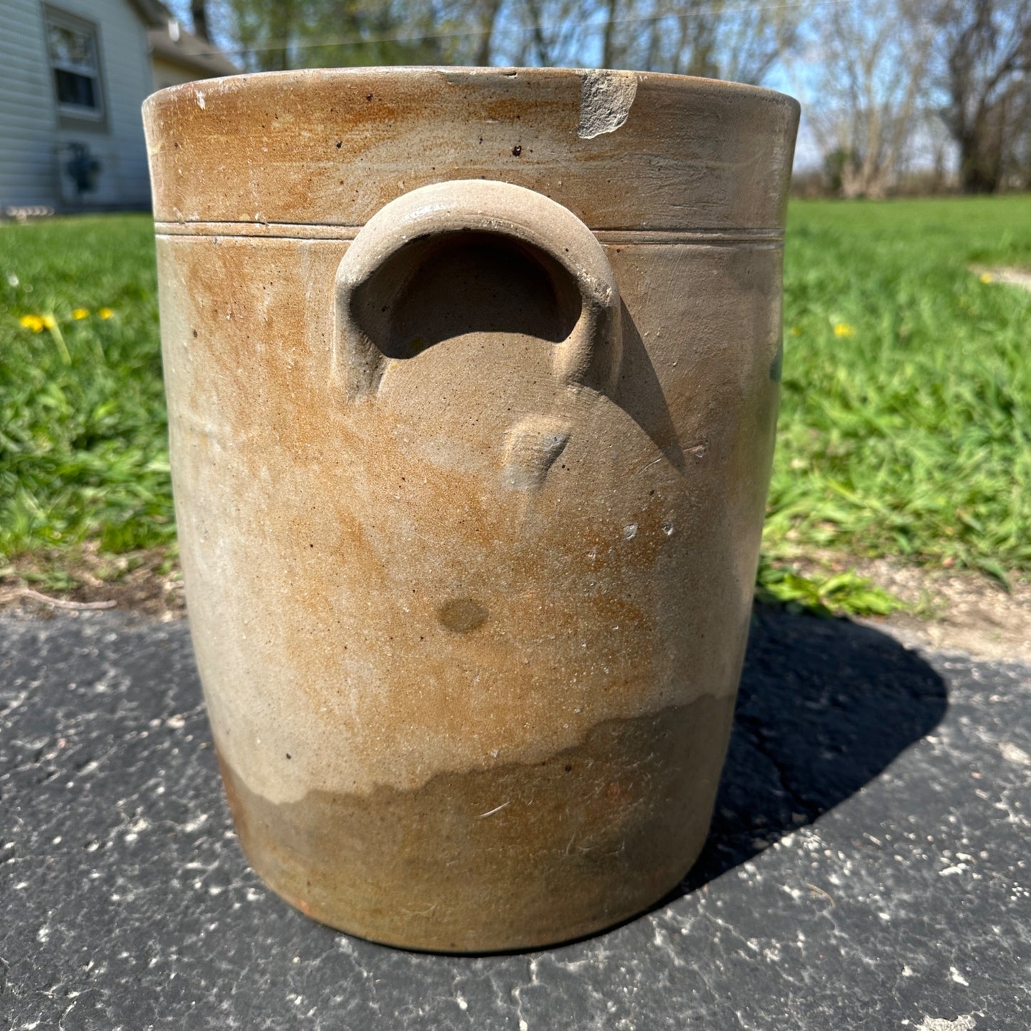 4 Gall Milwaukee Stoneware Co Wisconsin Ornately Decorated Cobalt Crock Churn