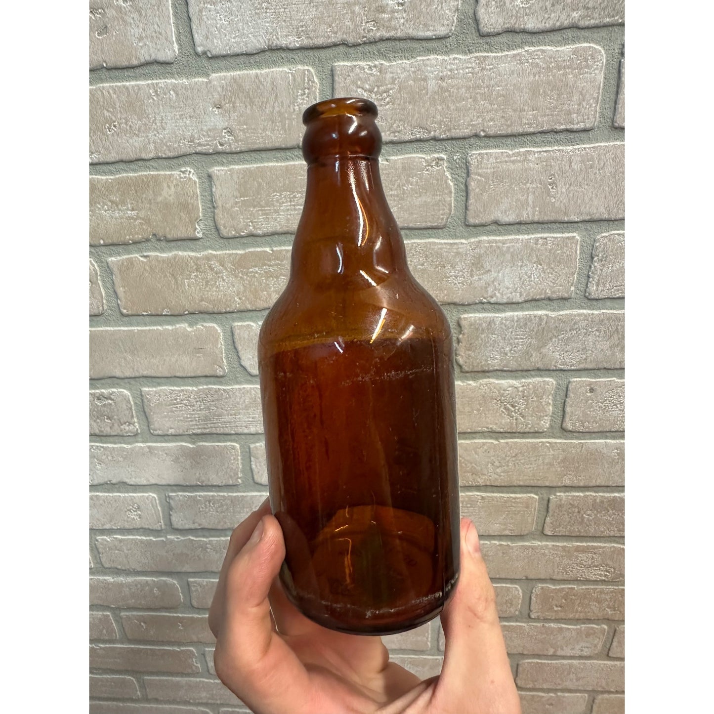 Pioneer Beer Steinie / Stubby Bottle From G. Weber Brewing Co., Theresa, Wis.