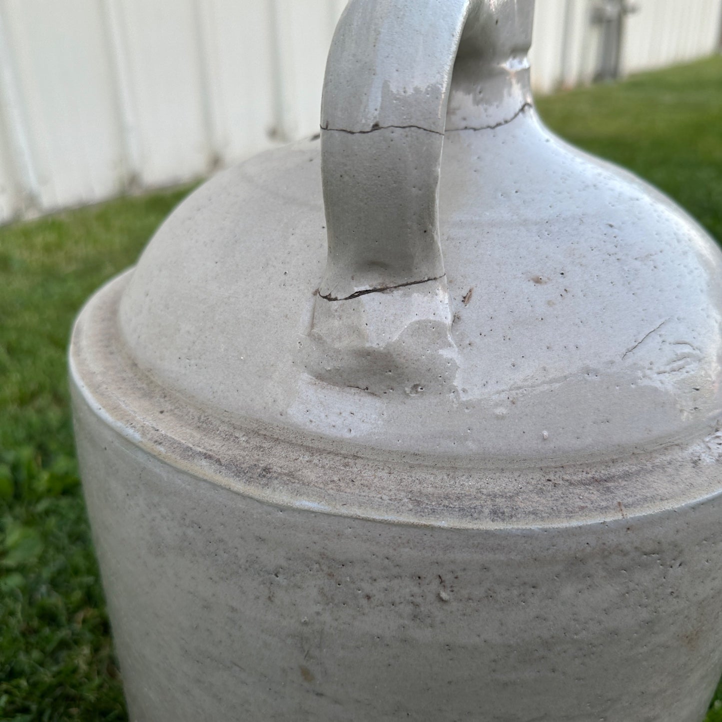 5 Gallon Stoneware Red Wing Jug Crock As-Is