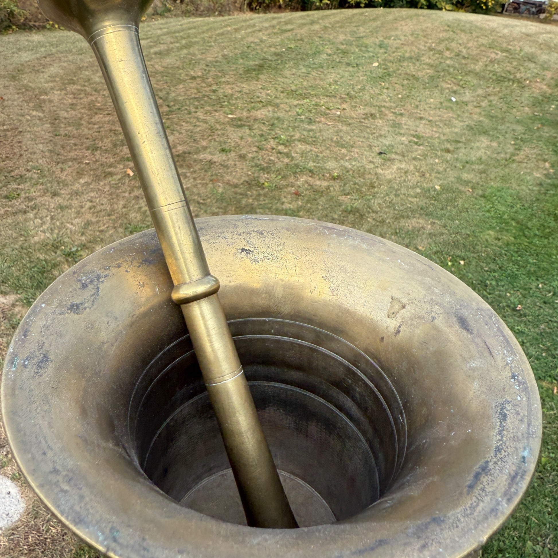 Antique Apothecary Pharmacy Mortar & Pestle Brass #15