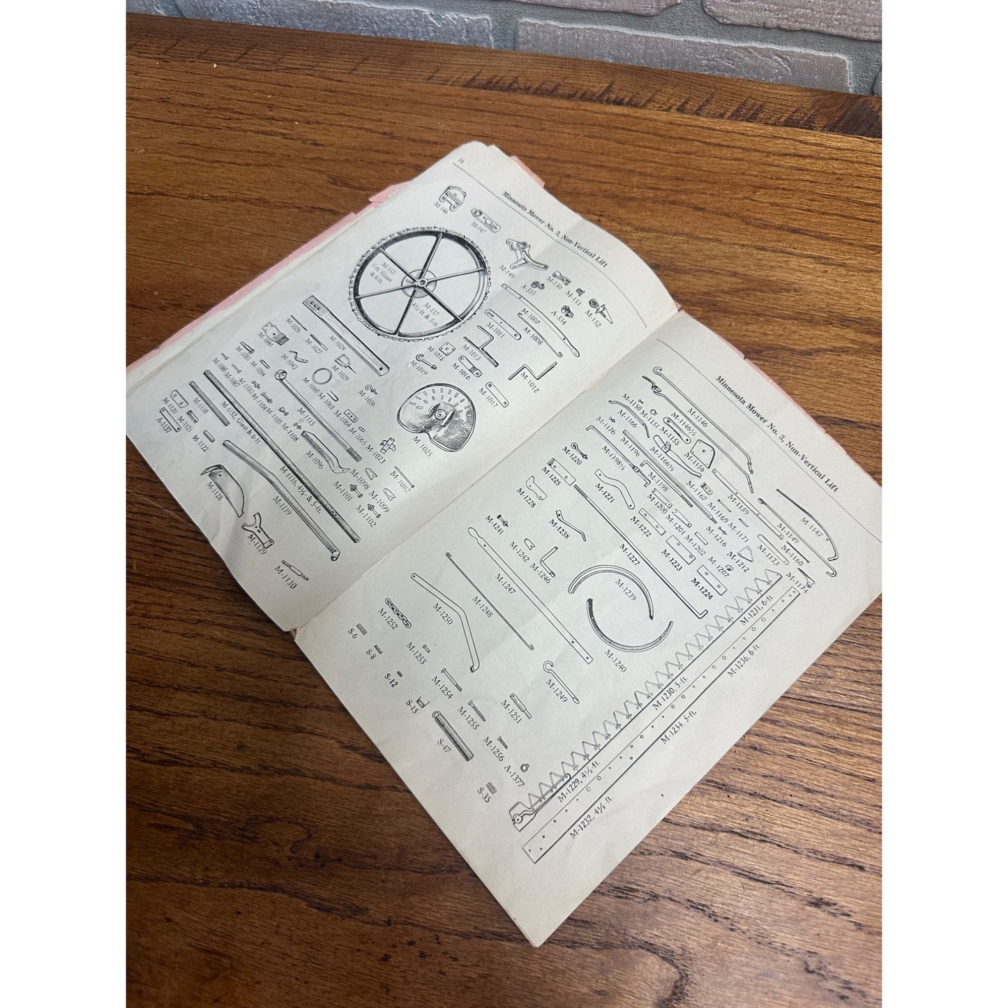 RARE 1930s Minnesota State Prison Mower Instruction / Parts Booklet Tractor Guide