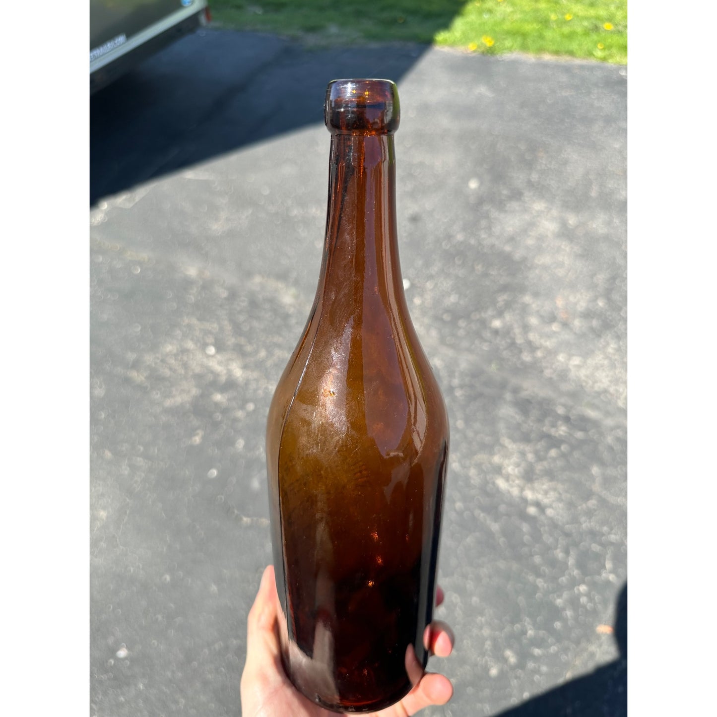 Vintage Quart Phil Scheuermann Brewery Hancock Michigan Beer Bottle