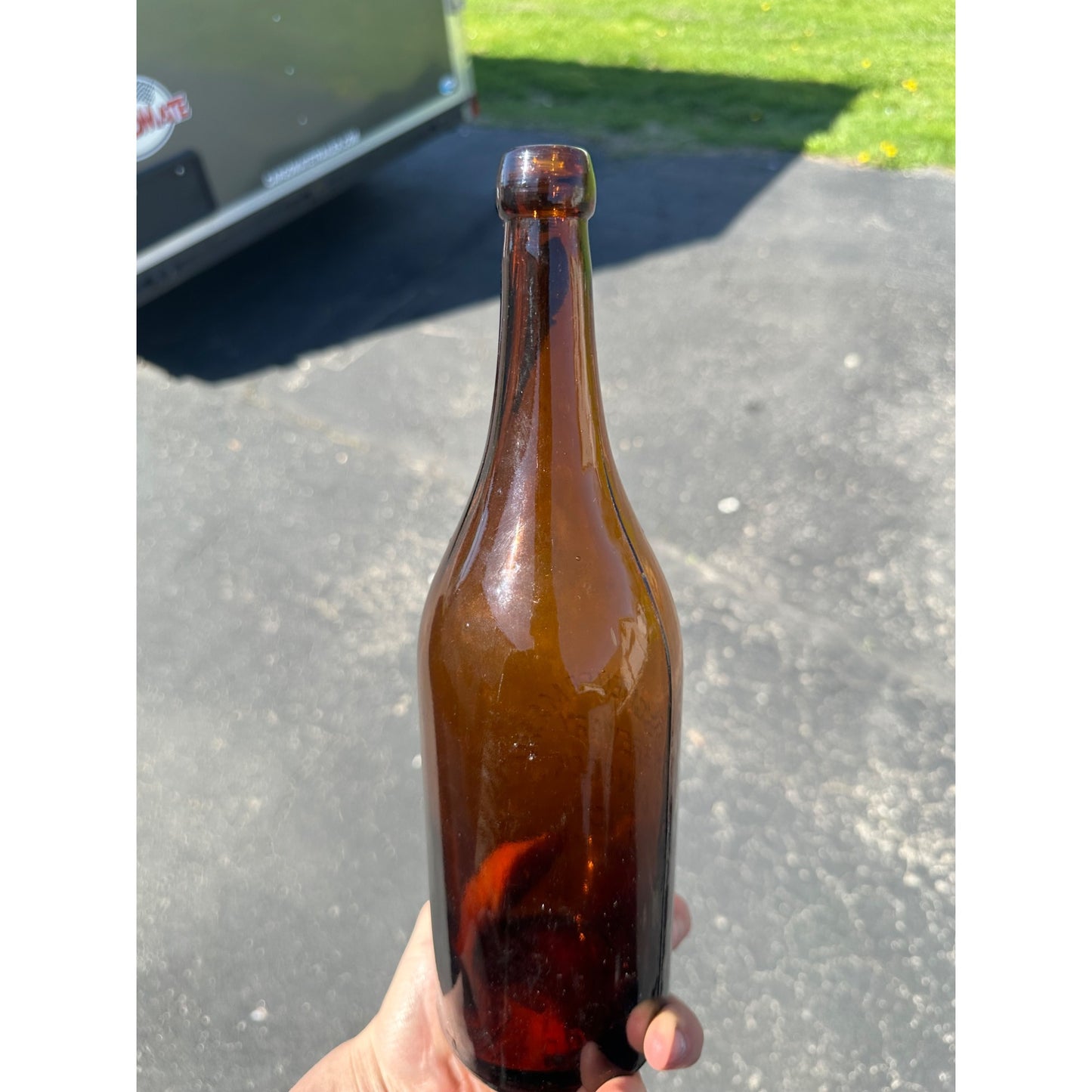 Vintage Quart Phil Scheuermann Brewery Hancock Michigan Beer Bottle