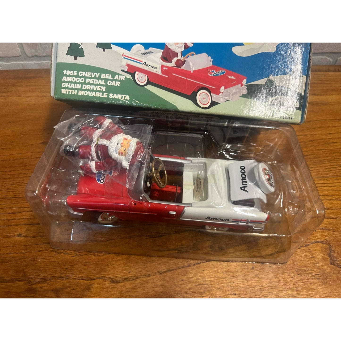 1955 Chevy Bel Air AMOCO Pedal Car & Santa Gearbox Diecast + Box