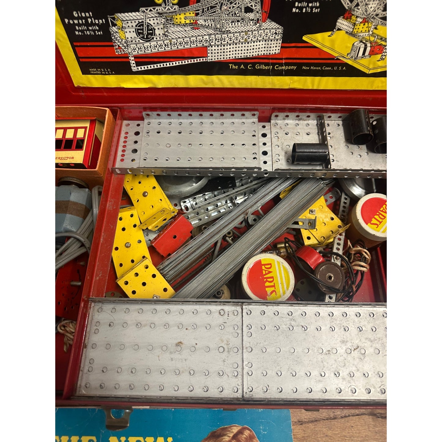Vintage 1951 Gilbert Erector Set 8 1/2 Electric Giant Ferris Wheel