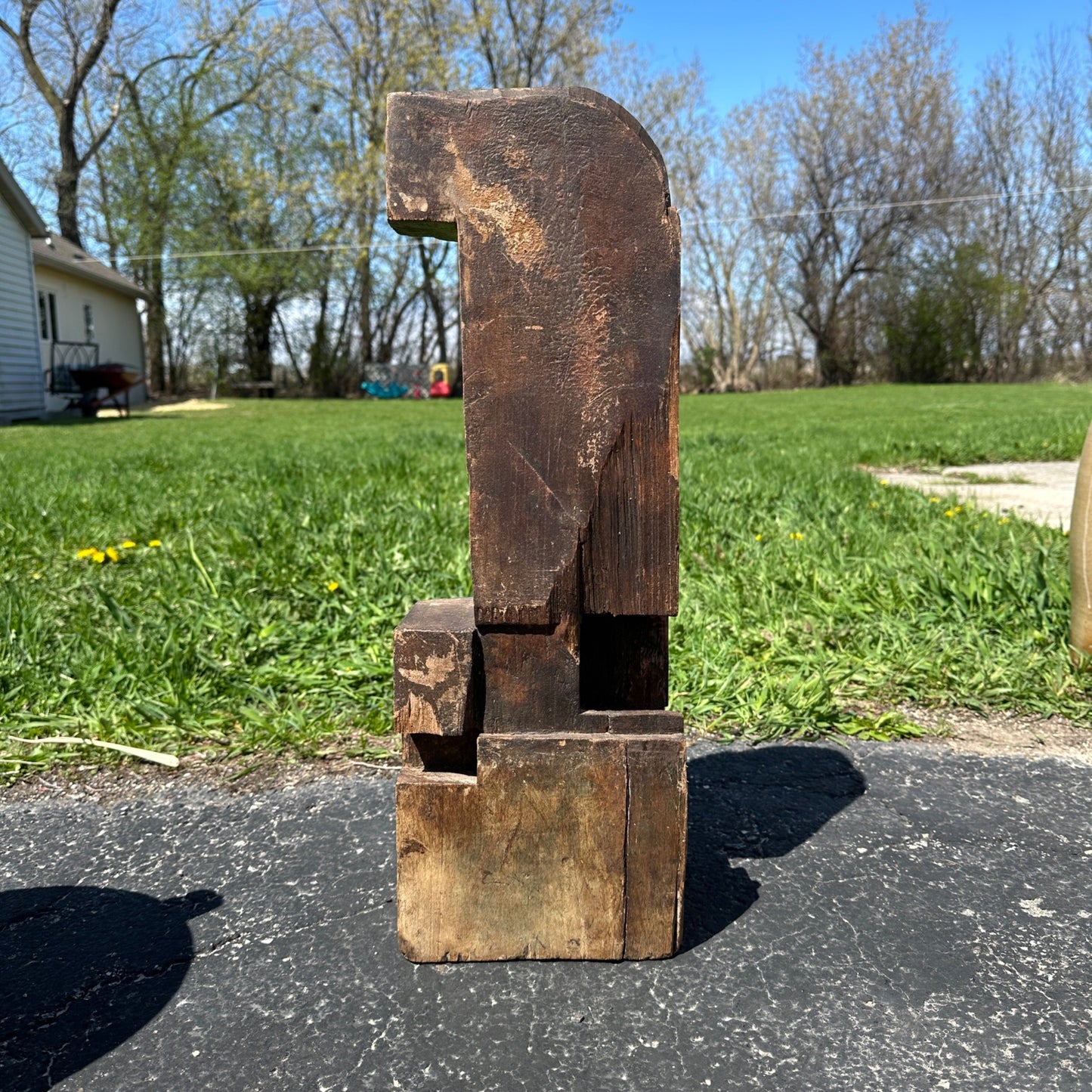 Antique 1800s Barn Beam Reclaimed Architectural Salvage Rustic Decor Art