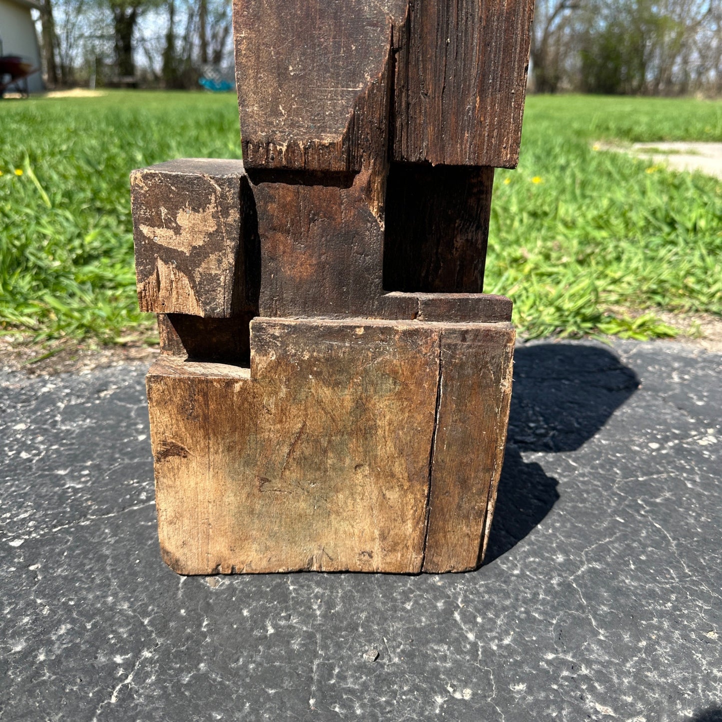 Antique 1800s Barn Beam Reclaimed Architectural Salvage Rustic Decor Art