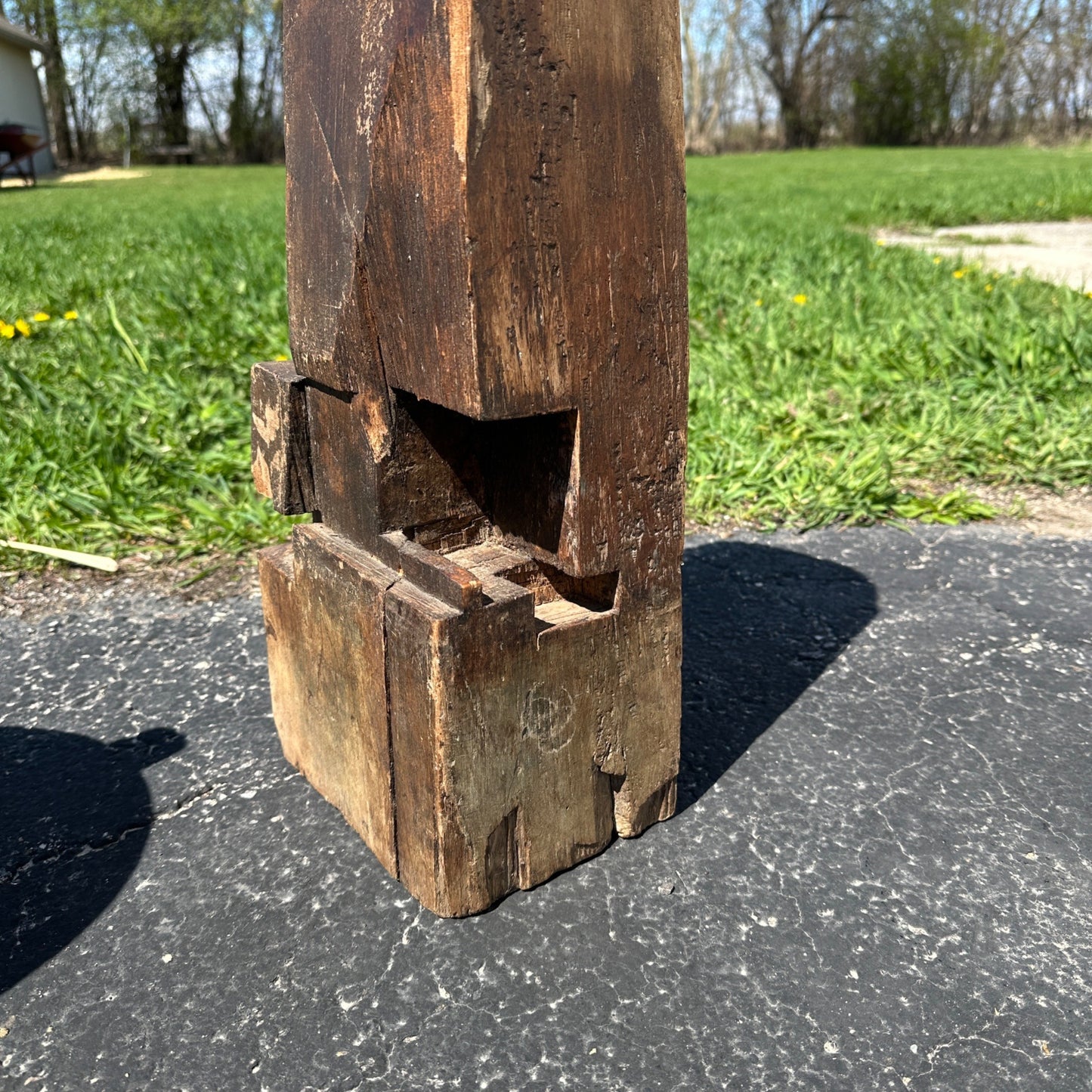 Antique 1800s Barn Beam Reclaimed Architectural Salvage Rustic Decor Art