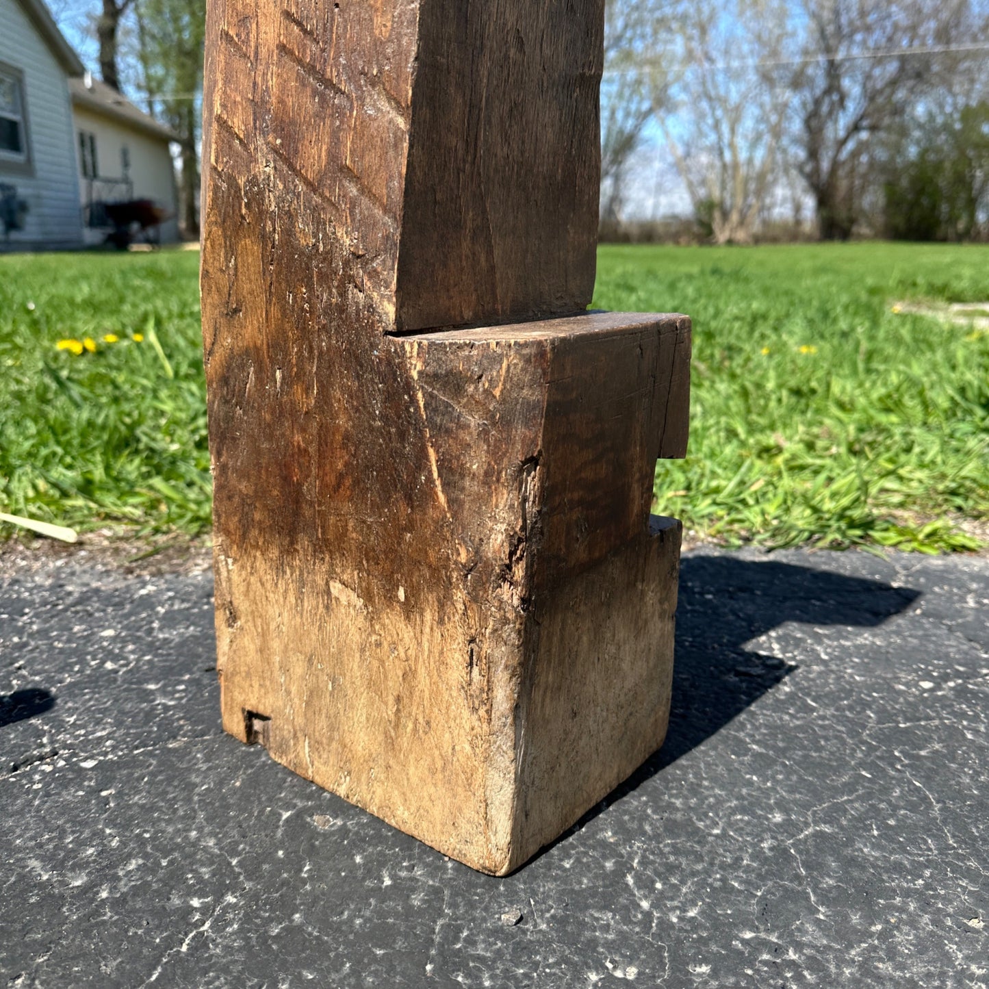 Antique 1800s Barn Beam Reclaimed Architectural Salvage Rustic Decor Art