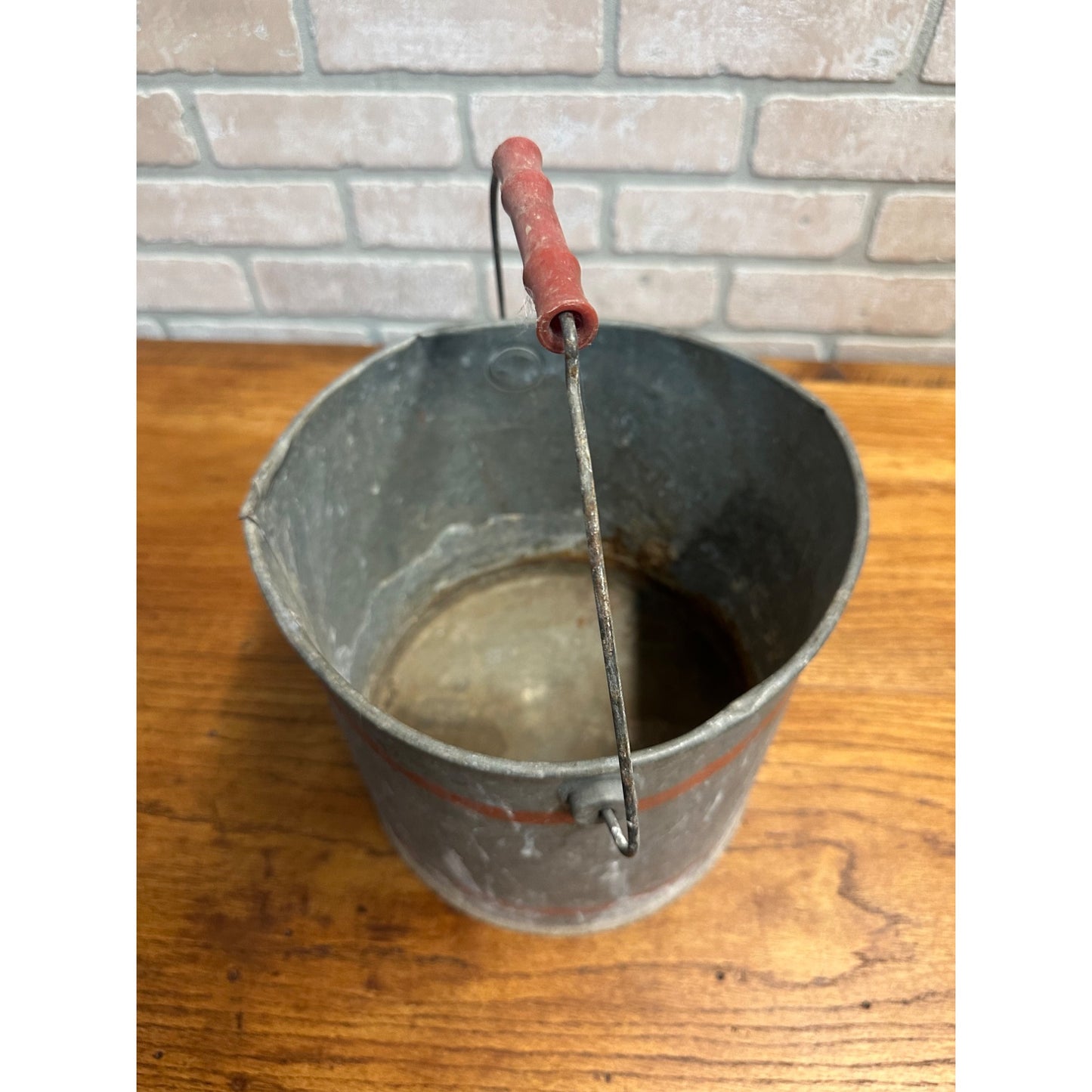 Vintage Falls City Anglers Choice Galvanized Metal Minnow Bucket - No Lid