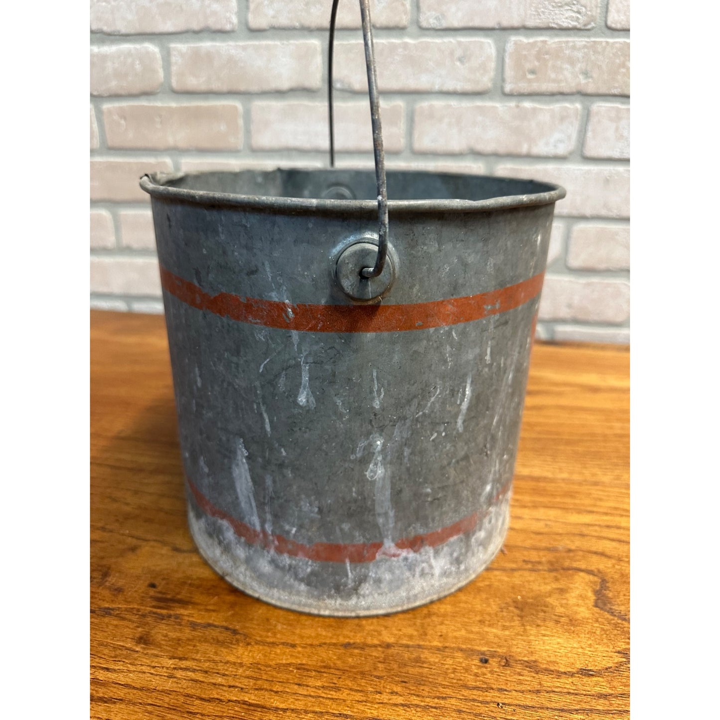 Vintage Falls City Anglers Choice Galvanized Metal Minnow Bucket - No Lid