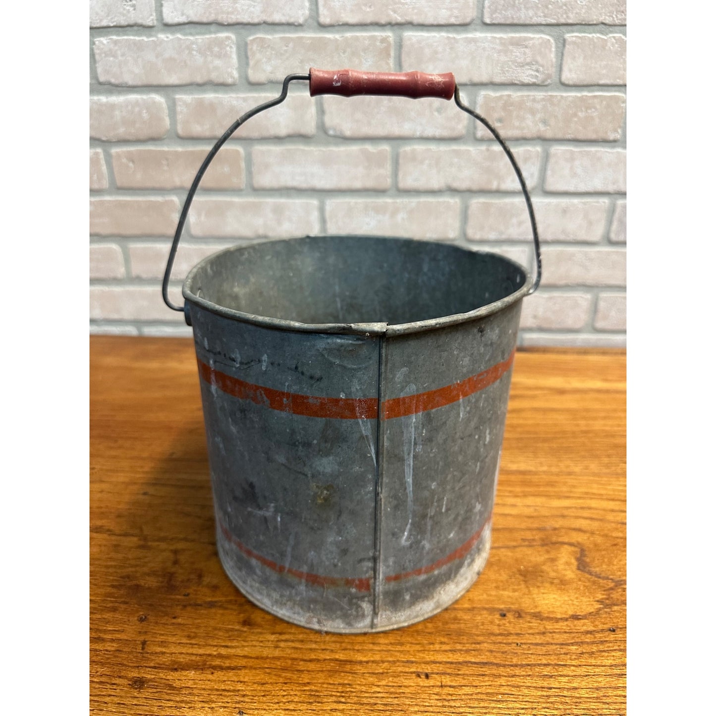Vintage Falls City Anglers Choice Galvanized Metal Minnow Bucket - No Lid