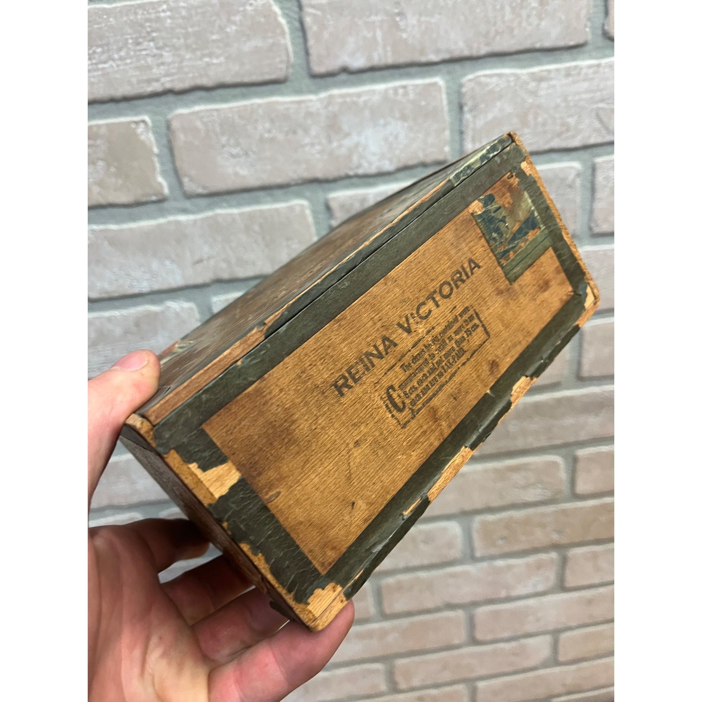 Vintage 1920s My Daisy Wooden Cigar Box Port Washington Wis Wisconsin Zausch