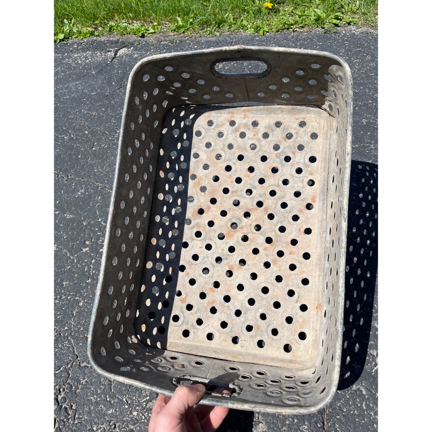 RARE Pre Prohibition 1903 Milwaukee Brewing Metal Industrial Beer Crate Basket
