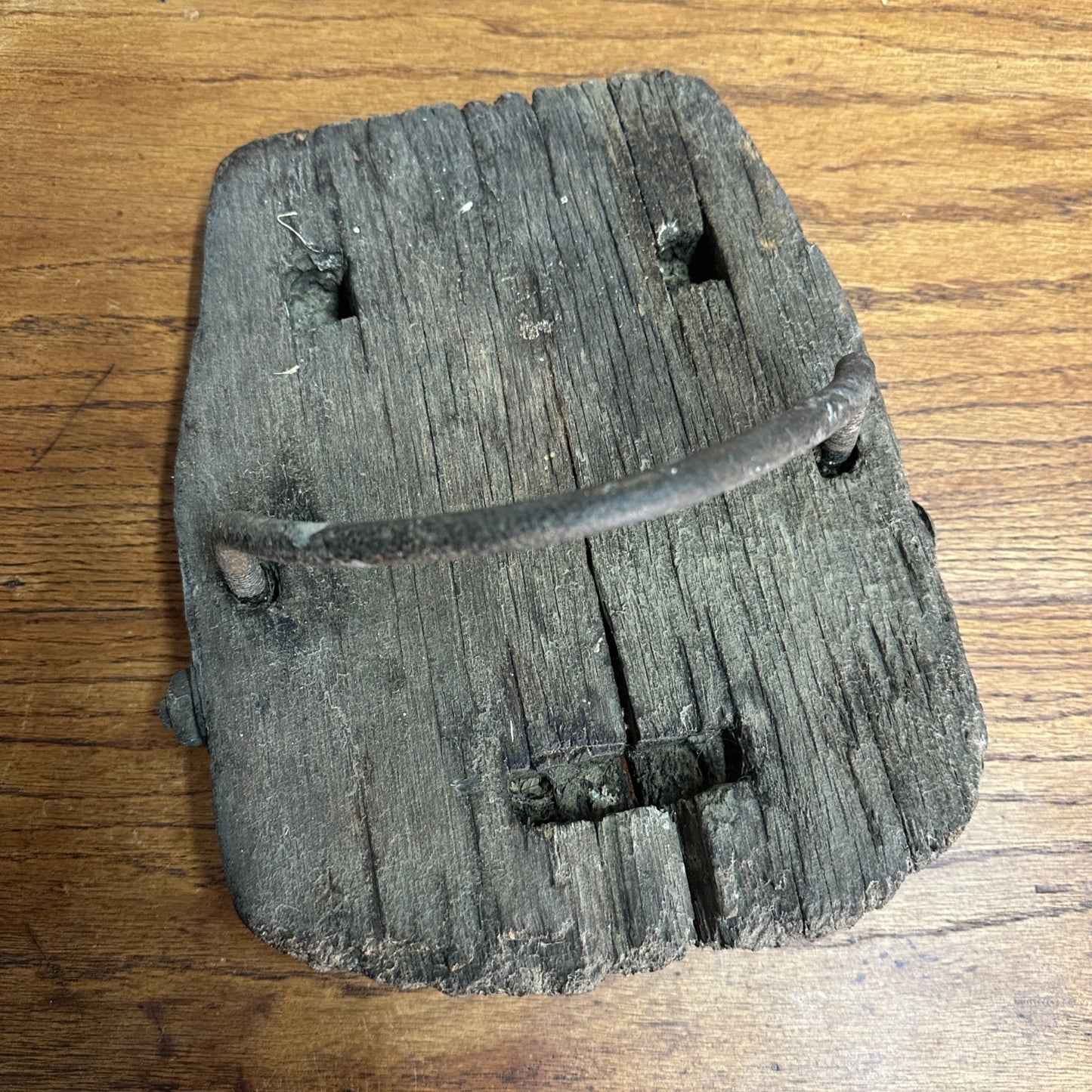 Antique Primitive Single Horse Clog Marsh Shoes Farming AAFA