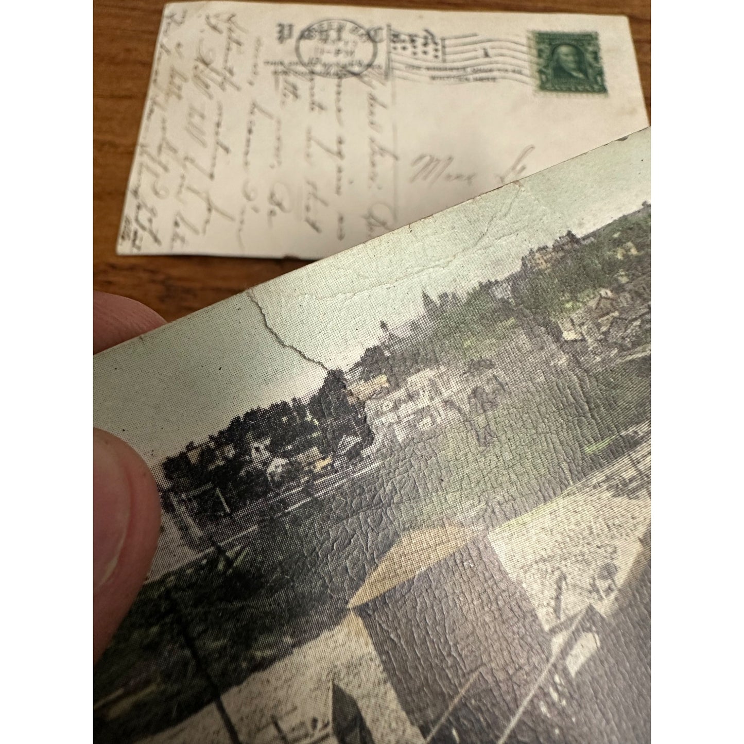 Vintage (2) Wausau Wisconsin Wis Original Postcards Railroad Depot Tower