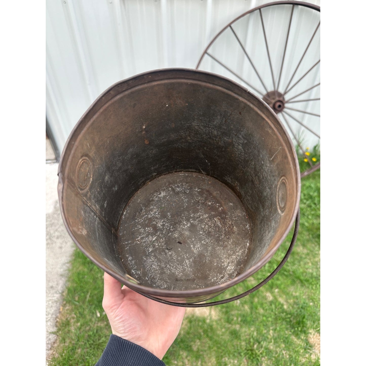 Antique After Glow Coffee Marshalltown Iowa 4lb Tin Pail Western Grocer Mills
