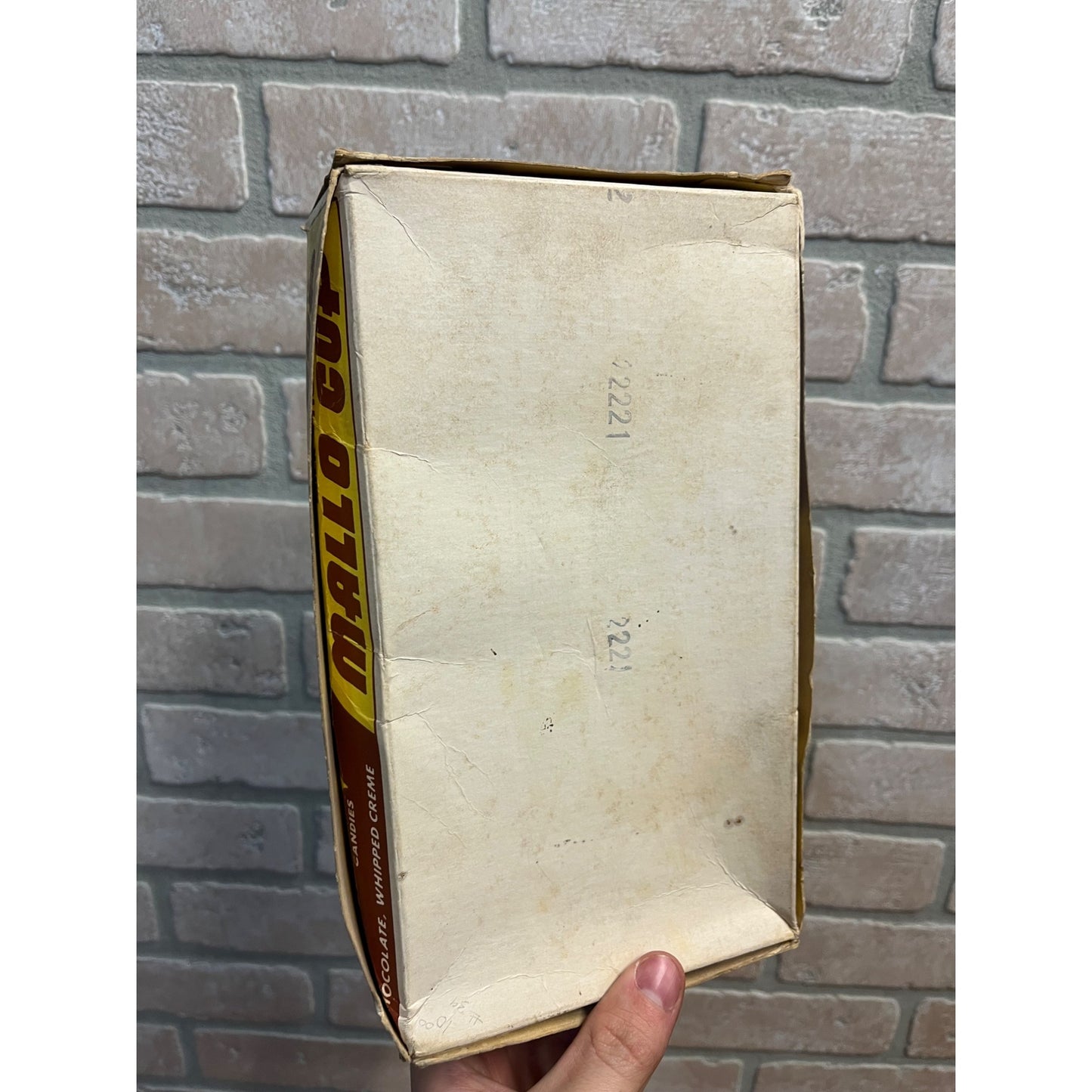 Vintage Boyer Candies Mallo Cup Candy Bar Empty Cardboard Store Display Box