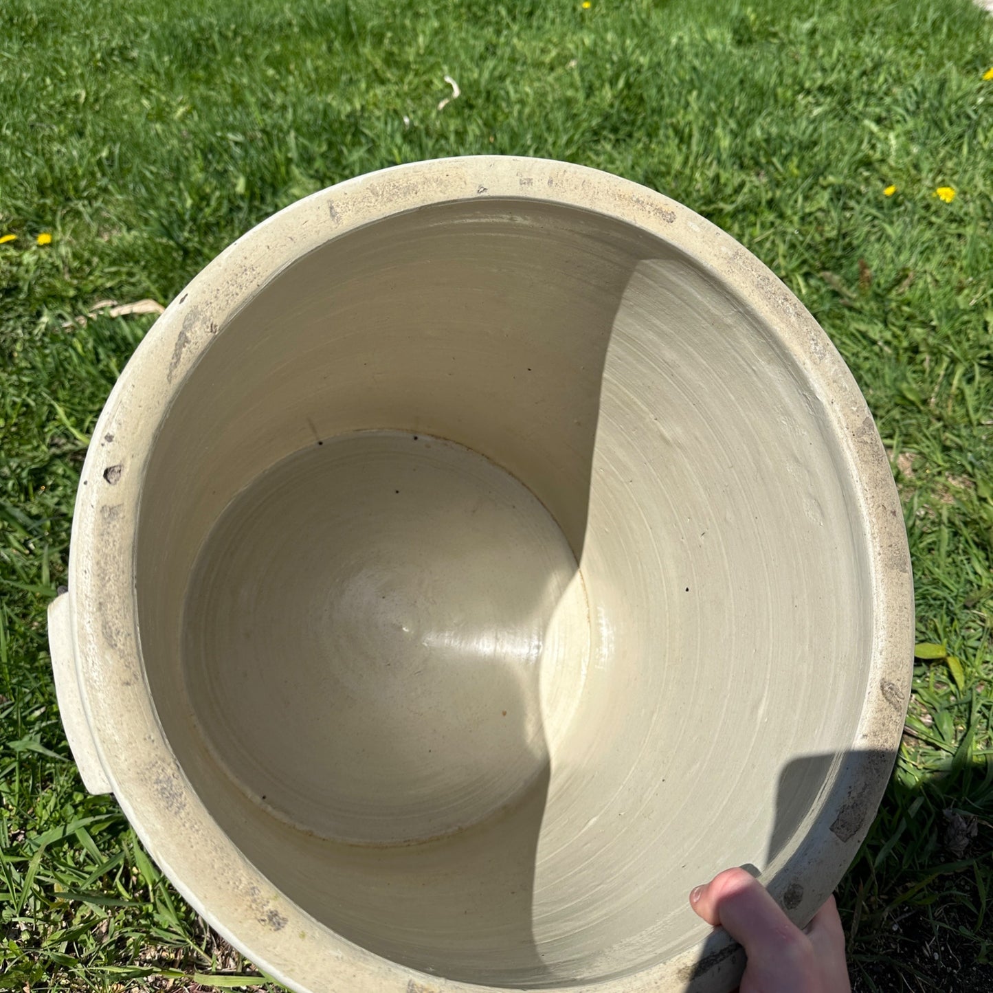 10 Gallon Red Wing Stoneware Crock w/ Bail Handles