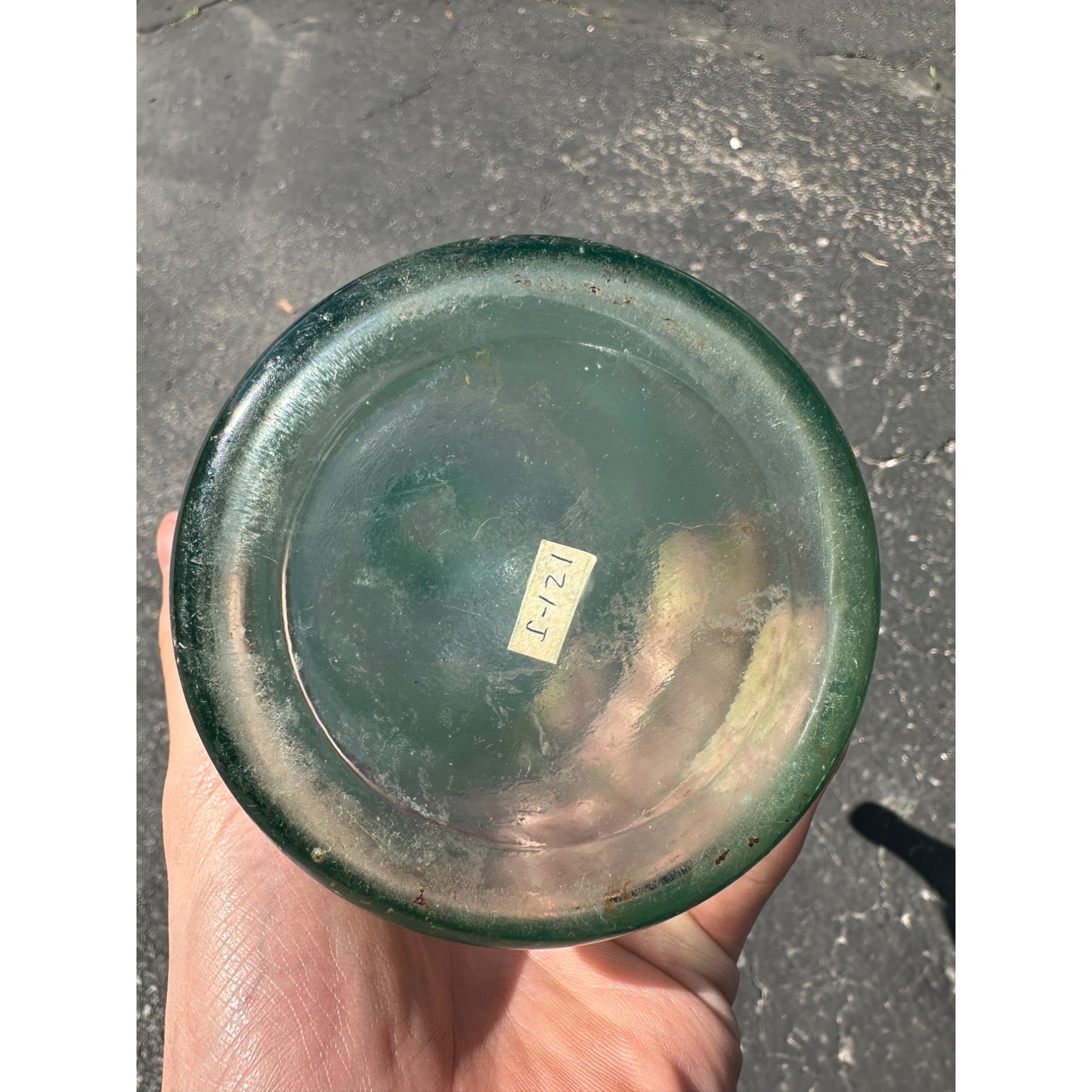 SCARCE Pre-Pro 1890s JJ Tirschel Bottling Works Iron Mountain Mich. Beer Bottle Aqua