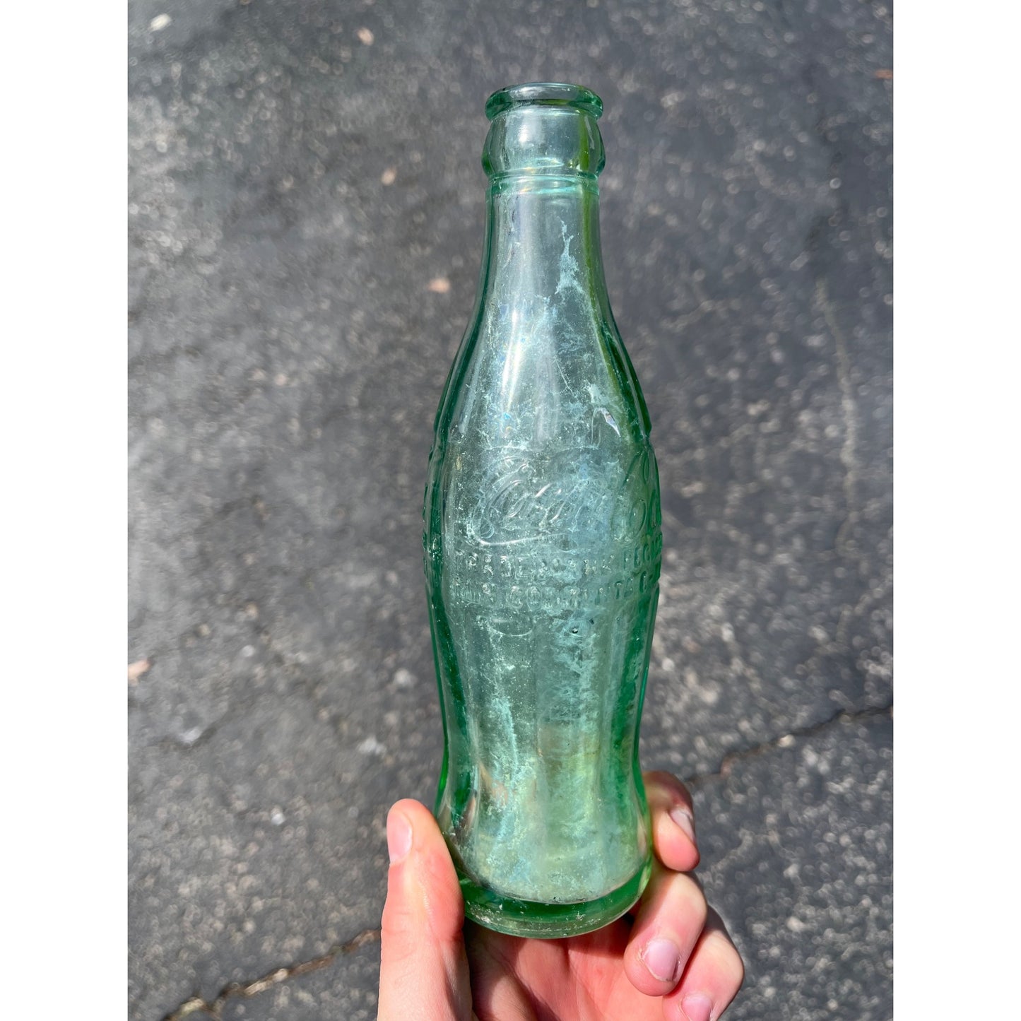 Antique Coca-Cola Coke Glass Bottle Hobbleskirt Dec 25 1923 Milwaukee WI