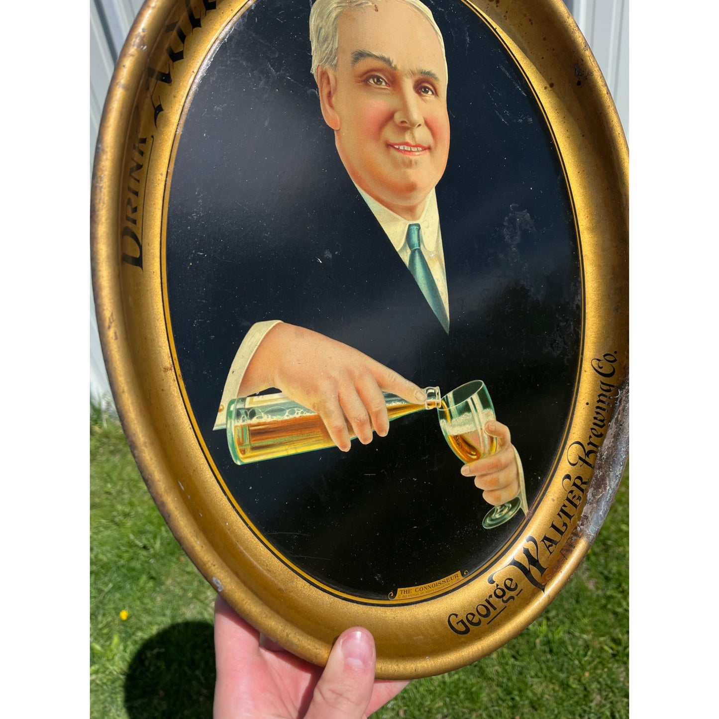 Pre-Prohibition Adler Brau Walter Brewing Appleton Wisconsin Beer Tray