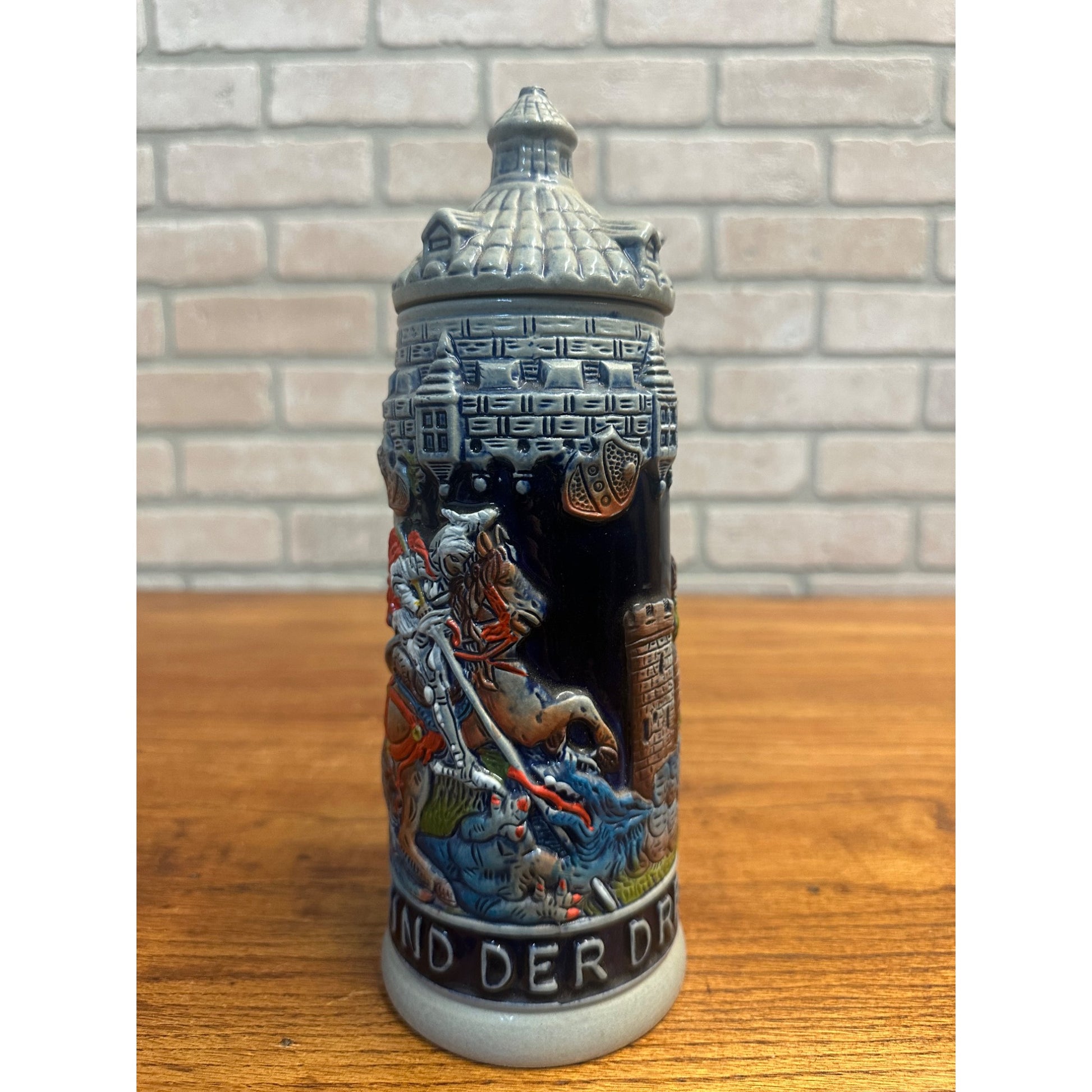 1st Edition 1977 Beer Stein - Mader's "St. Georg Und Der Drache" Limited 7500