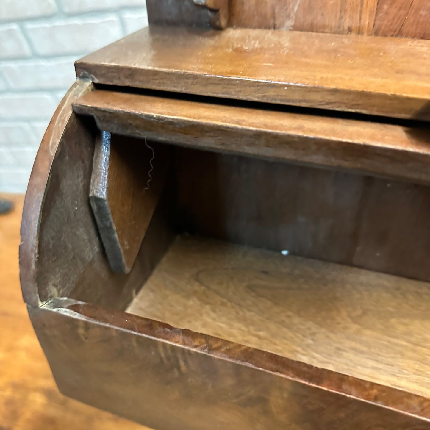 Antique Wooden Wall Shaving Cabinet w/ Mirror Victorian Medicine Cabinet