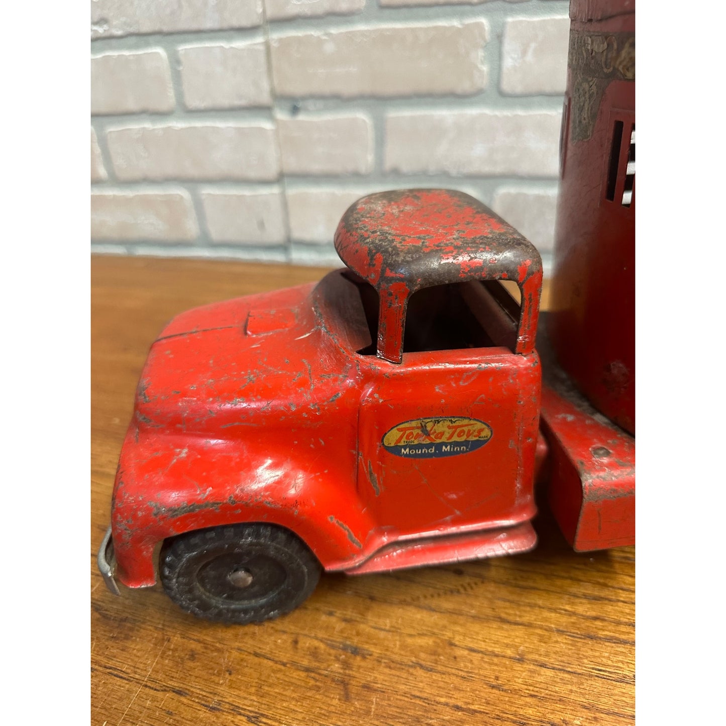 Vintage 1956 Tonka Toys Livestock Van / Cargo King - Tractor /Trailers